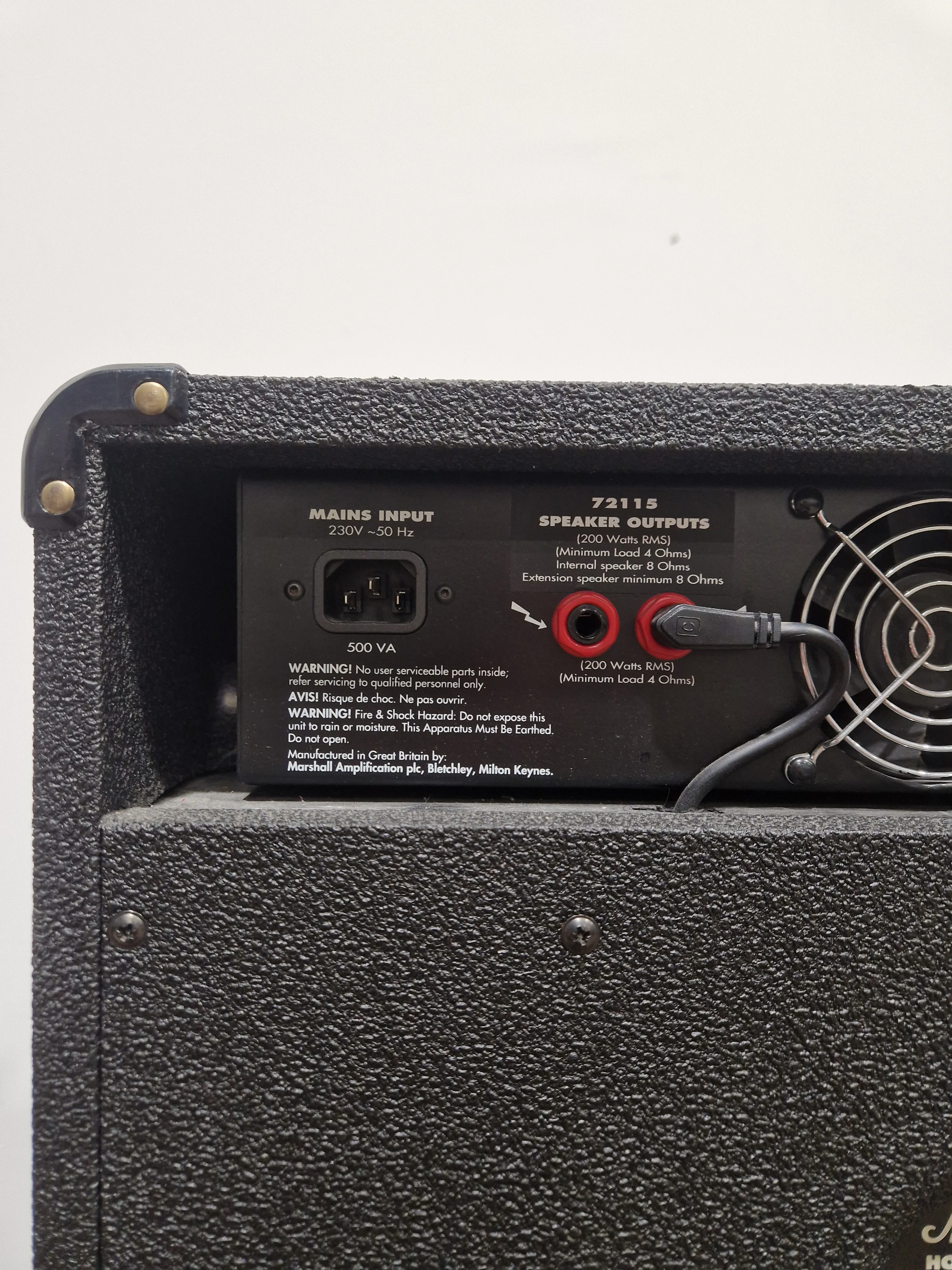 Marshall Combo 72115 Bass Amplifier - Excellent w/ Power Supply - Image 6