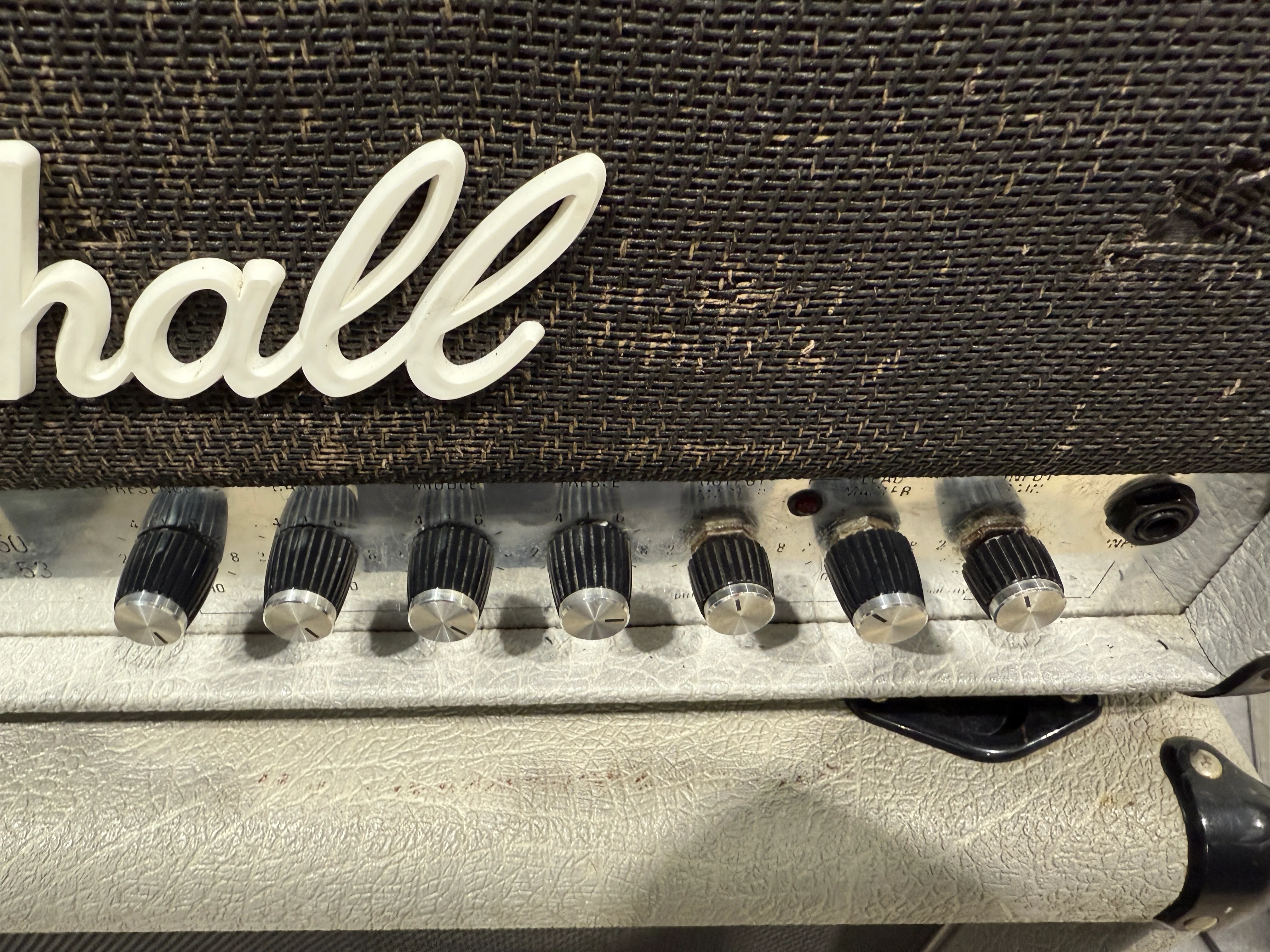 Marshall JCM25/50 “Silver Jubilee” Model 2553 2-Channel 100-Watt Guitar Amp Head (1987-1988) with Two Cabs (2556A/B) - Image 3