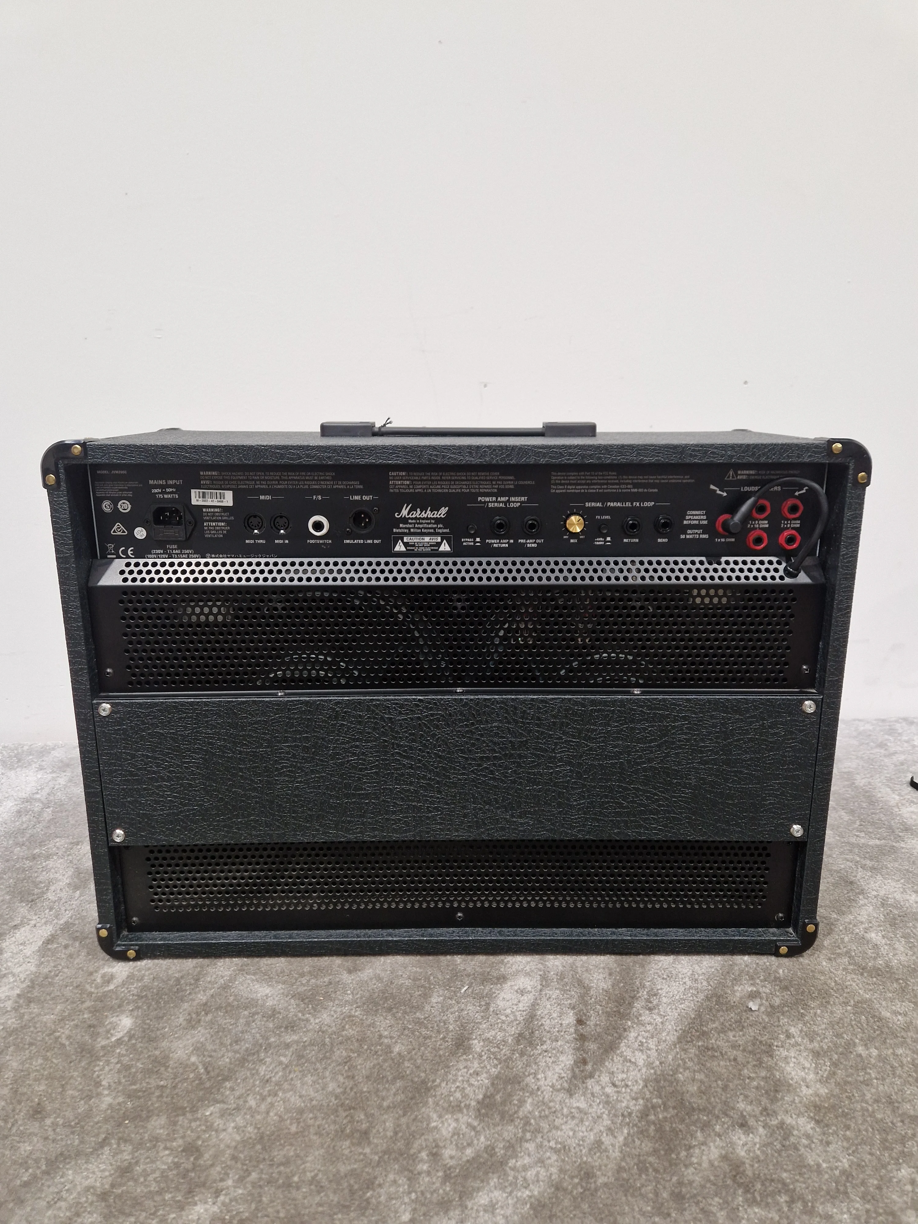 Marshall JVM205C - 50W 2x12 Tube Combo - Excellent w/ Power Supply & Marshall Footswitch - Image 7