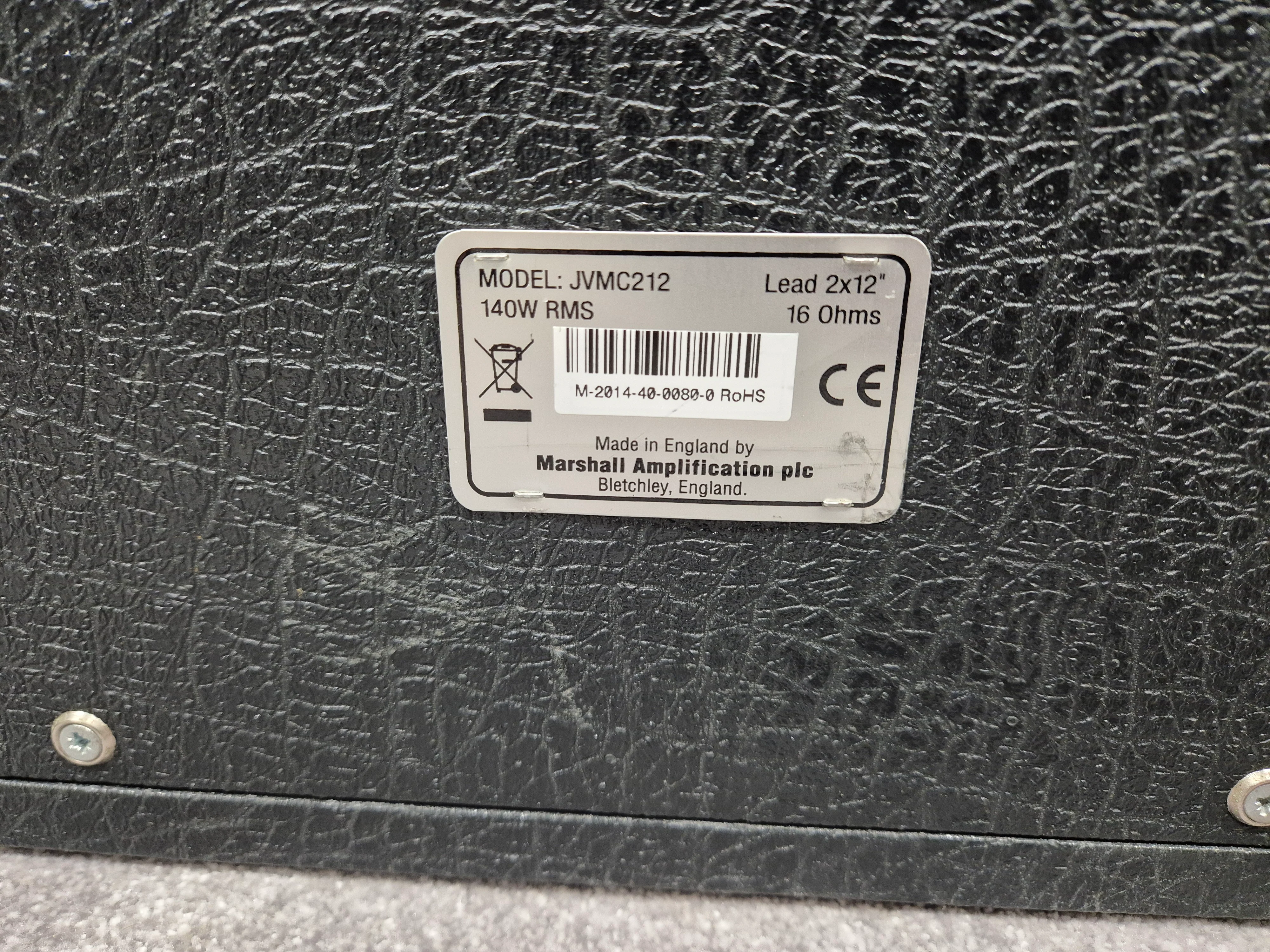 Marshall JVMC212 - 150-watt 2x12" Guitar Speaker Cabinet - Image 6