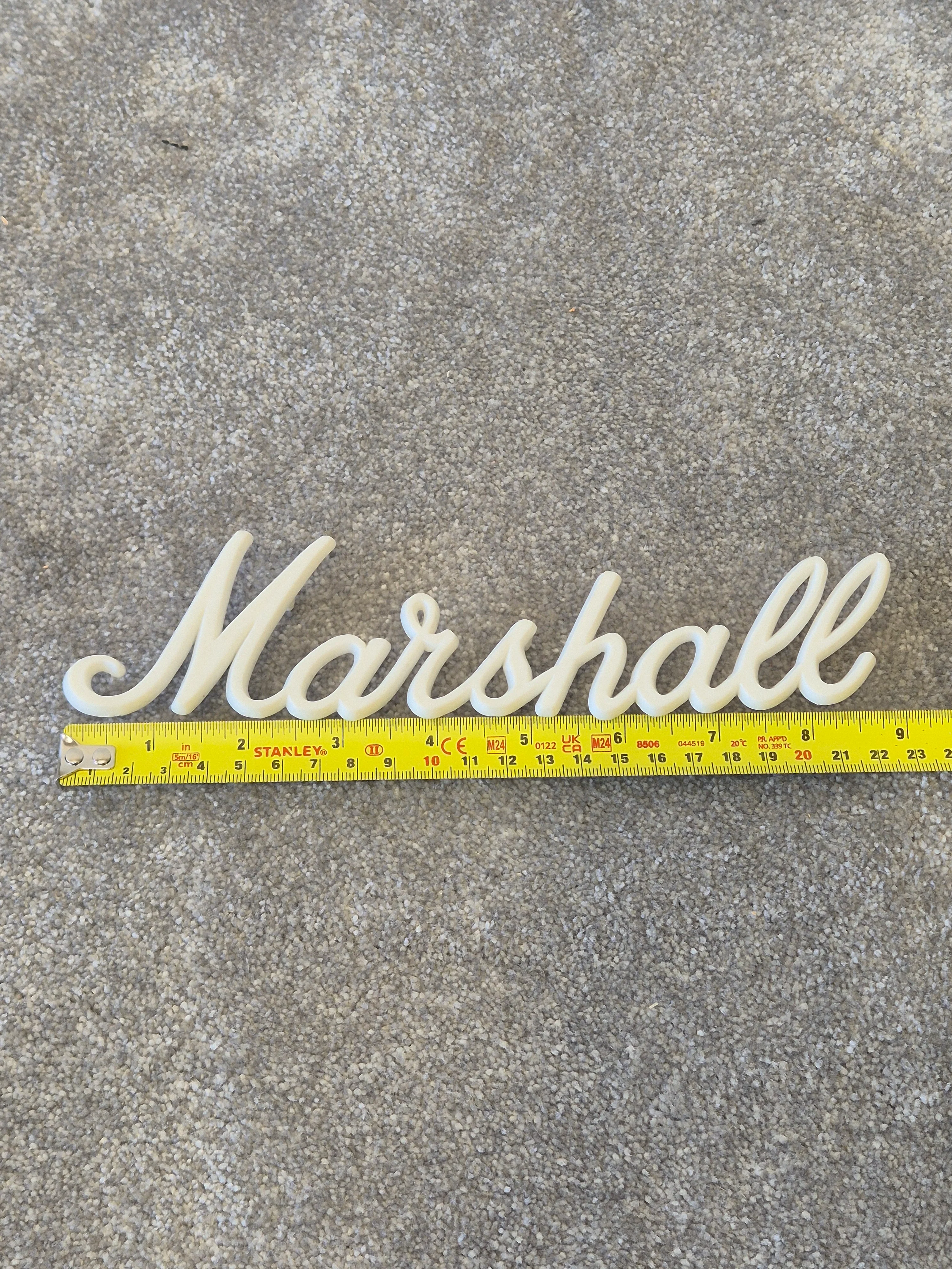 Marshall Logo Badge - 23cm Speaker Amp Badge - Image 2