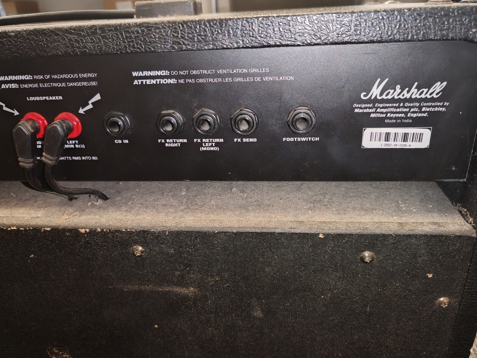 Marshall MG Series 250DFX Amp 2x12" Celestion Speakers / 100w READ DESCRIPTION - Image 7