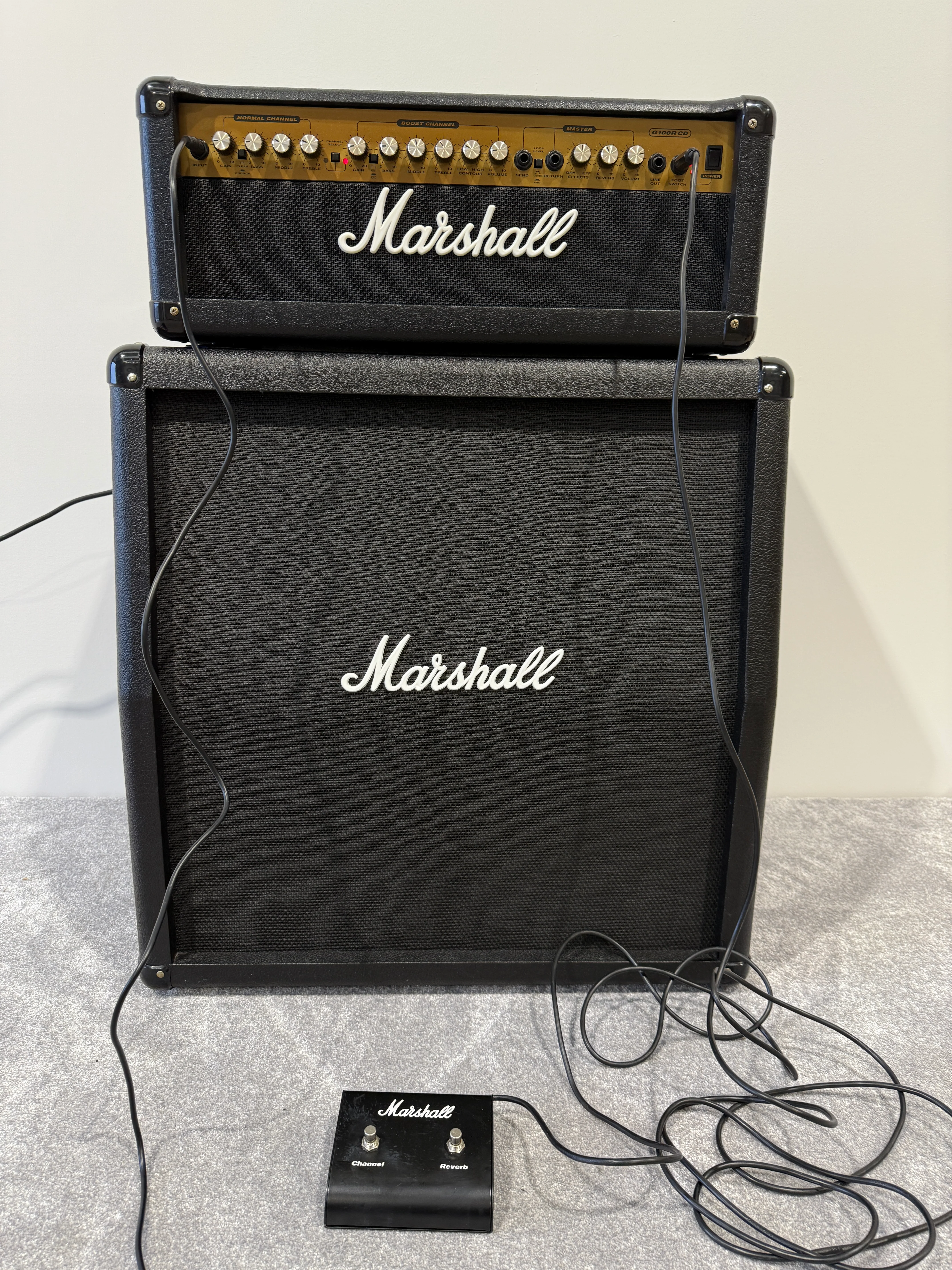 Marshall MG100R CD Head with 4x12 Marshall MG412 Lead Cab - Image 4