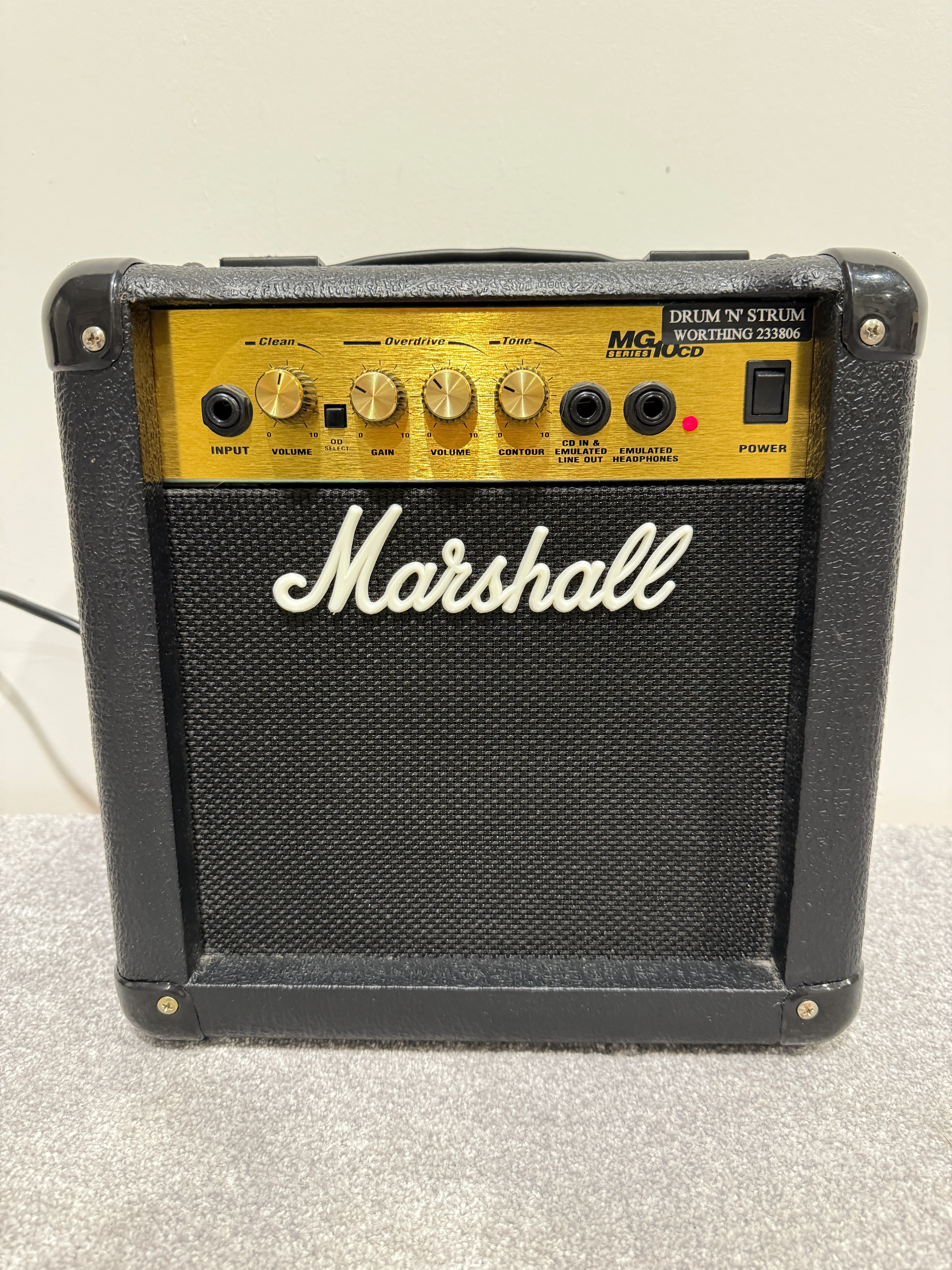 Marshall MG10CD Guitar Combo Twin Channel Amplifier - Image 6