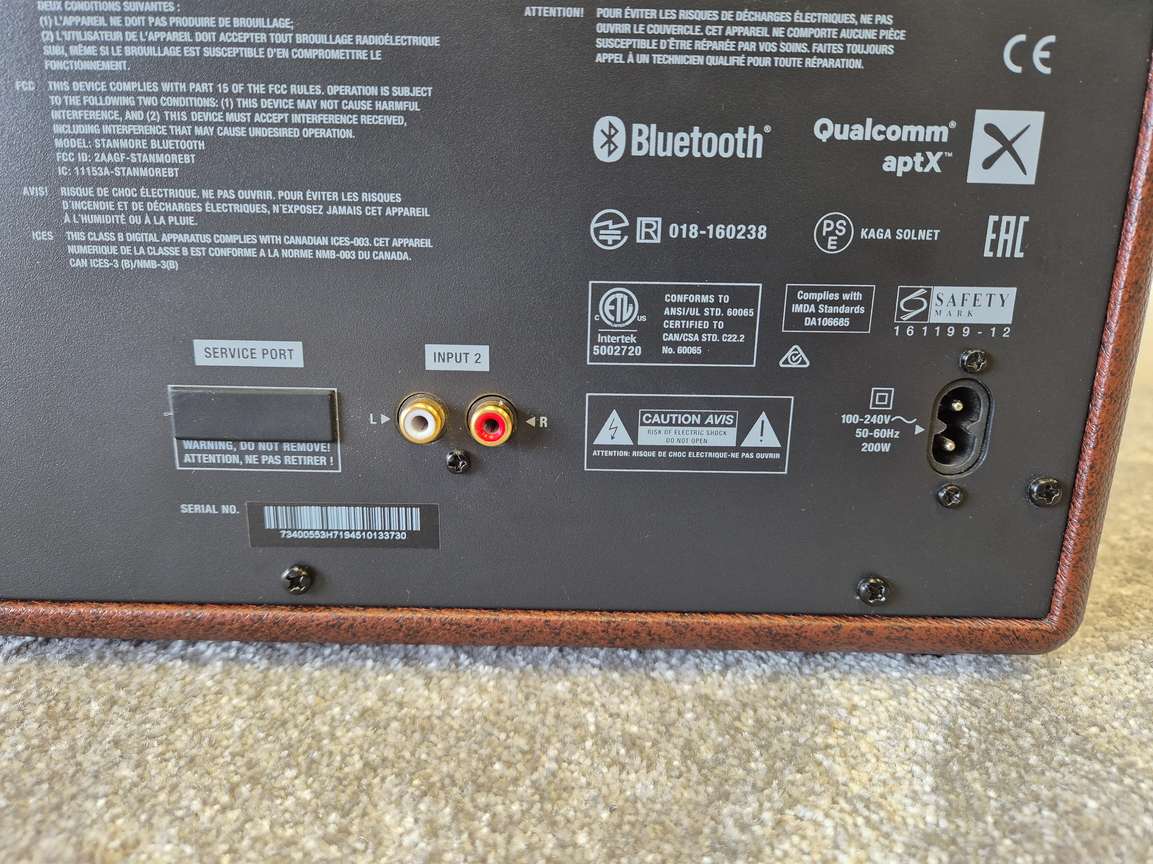 Marshall Stanmore - Bluetooth Speaker and Guitar Amplifier - Image 5