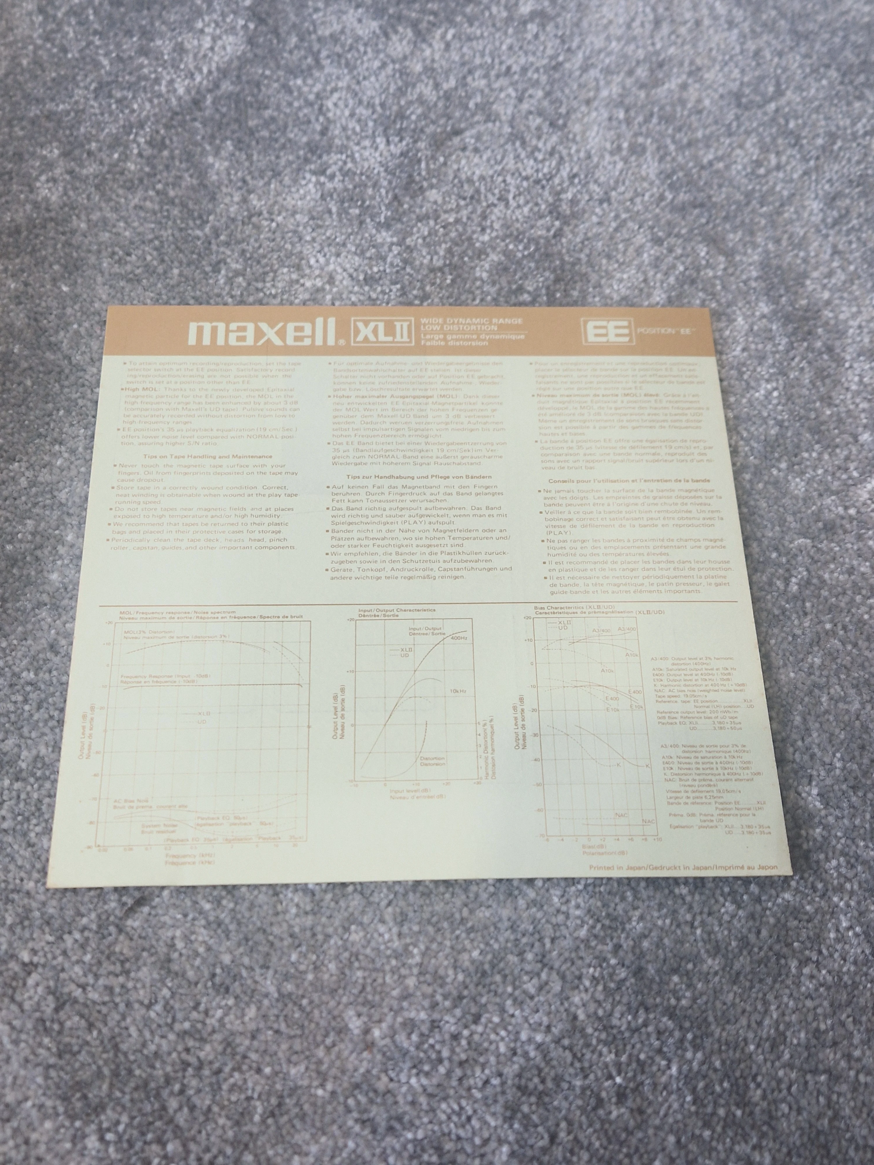Maxell XL-II EE 35-180 Reel-to-Reel Tape – ¼″ x 3600ft, Extra Efficiency High Bias - Good - Image 4