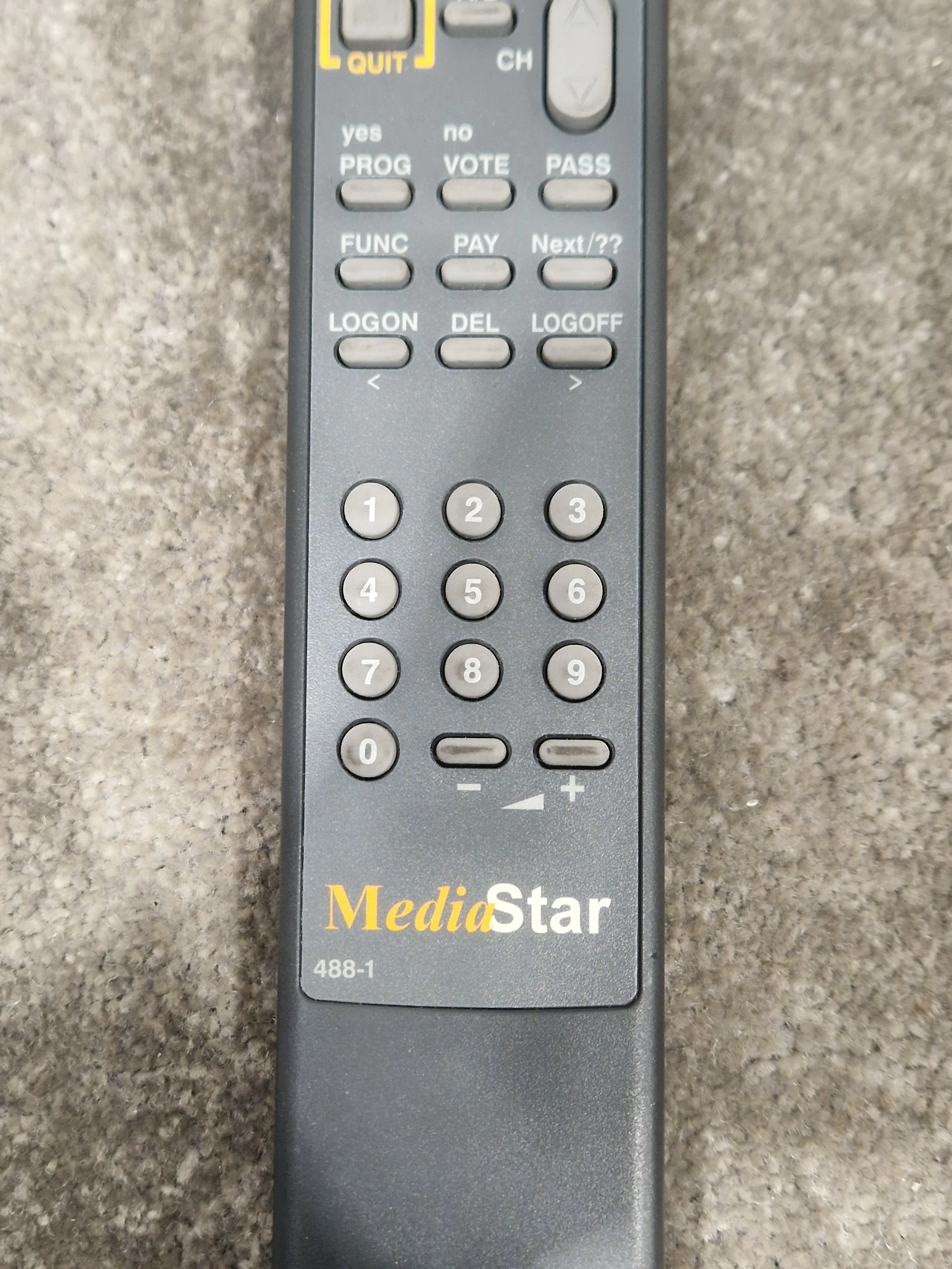 Mediastar 488-1 Remote Control - Universal Device Control - Excellent - Image 2