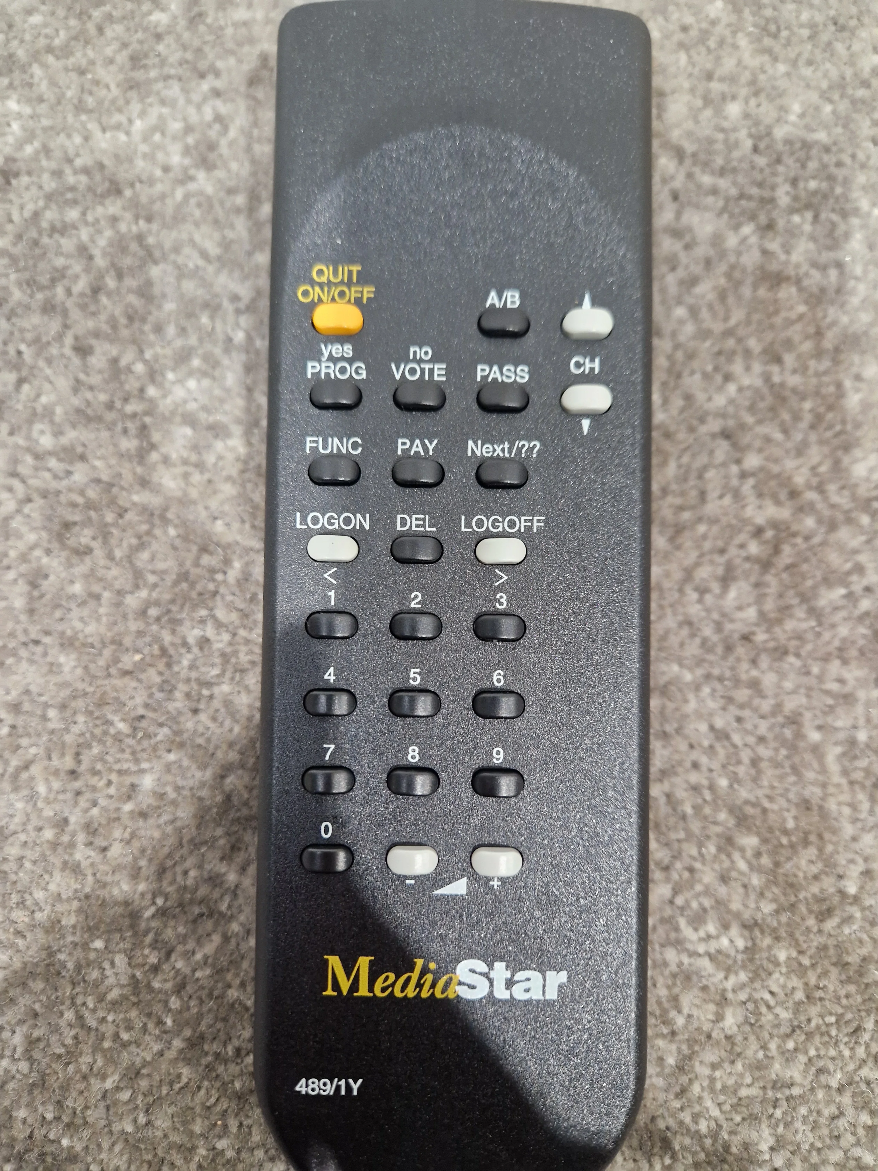 Mediastar Remote For Mediastar Receiver - Infrared Wireless Control - Excellent - Image 2