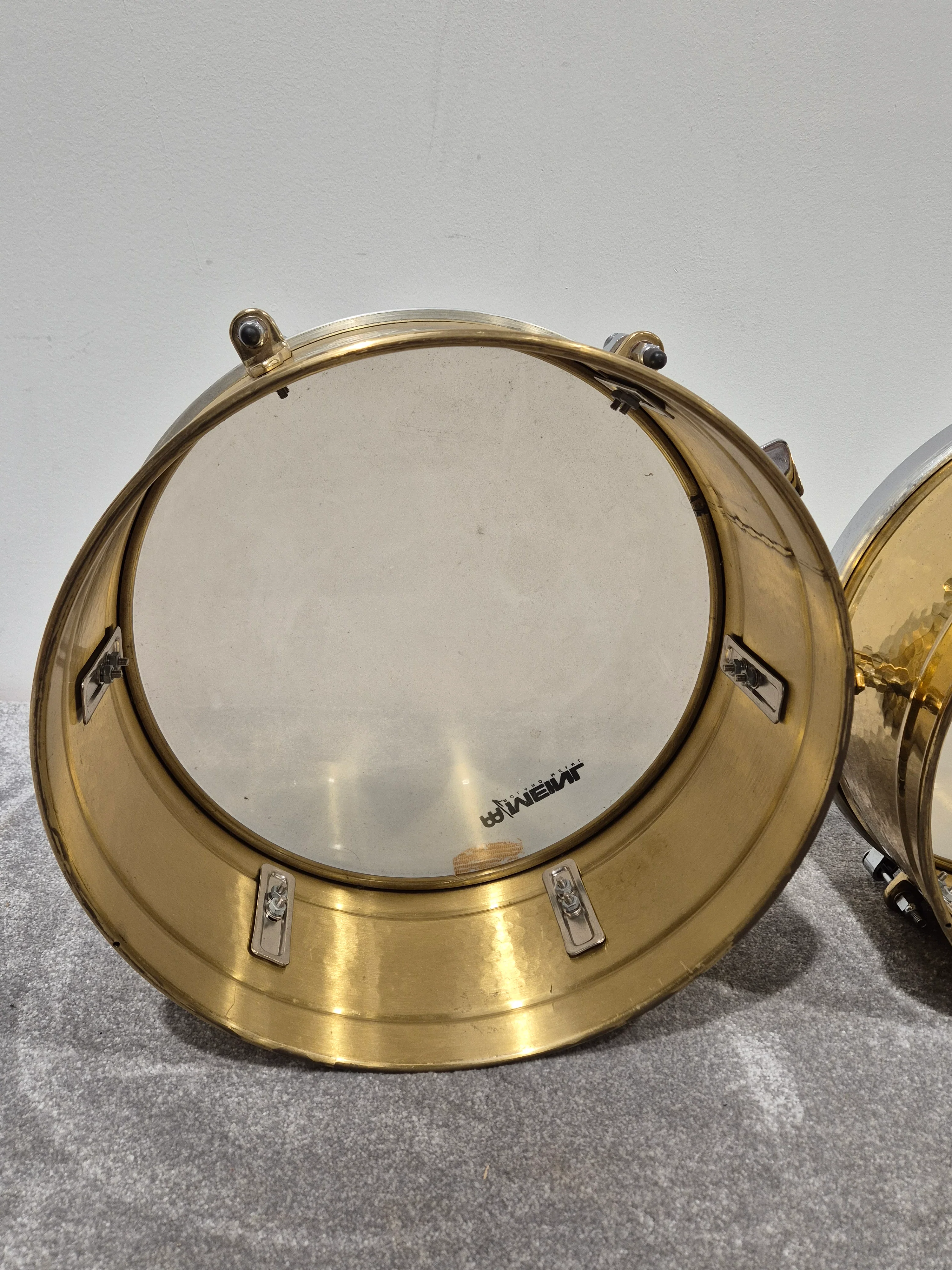 Meinl Artist Series Luis Conte Brass Timbales 14” and 15” w/ Black Case - Image 16