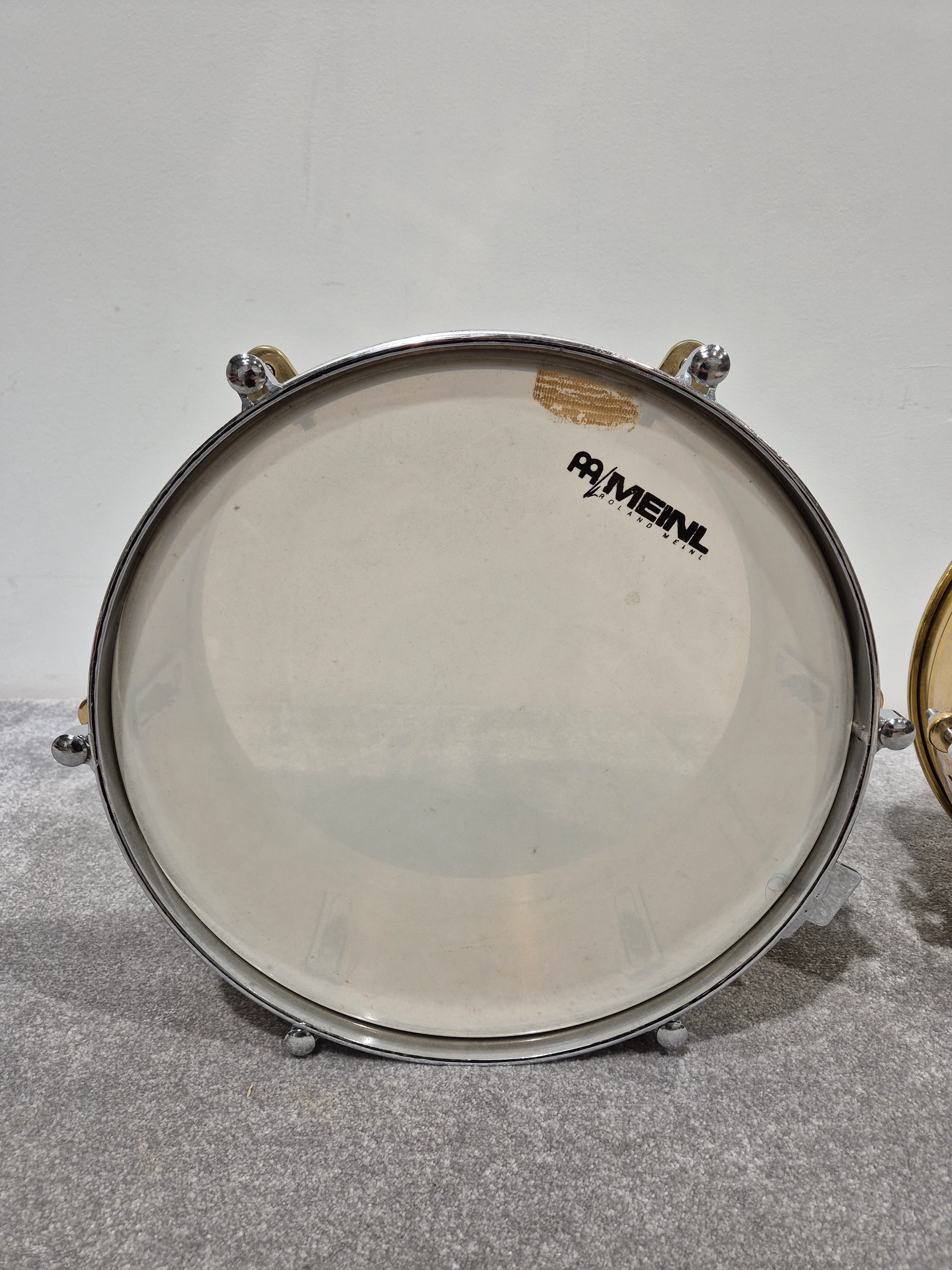 Meinl Artist Series Luis Conte Brass Timbales 14” and 15” w/ Black Case - Image 2