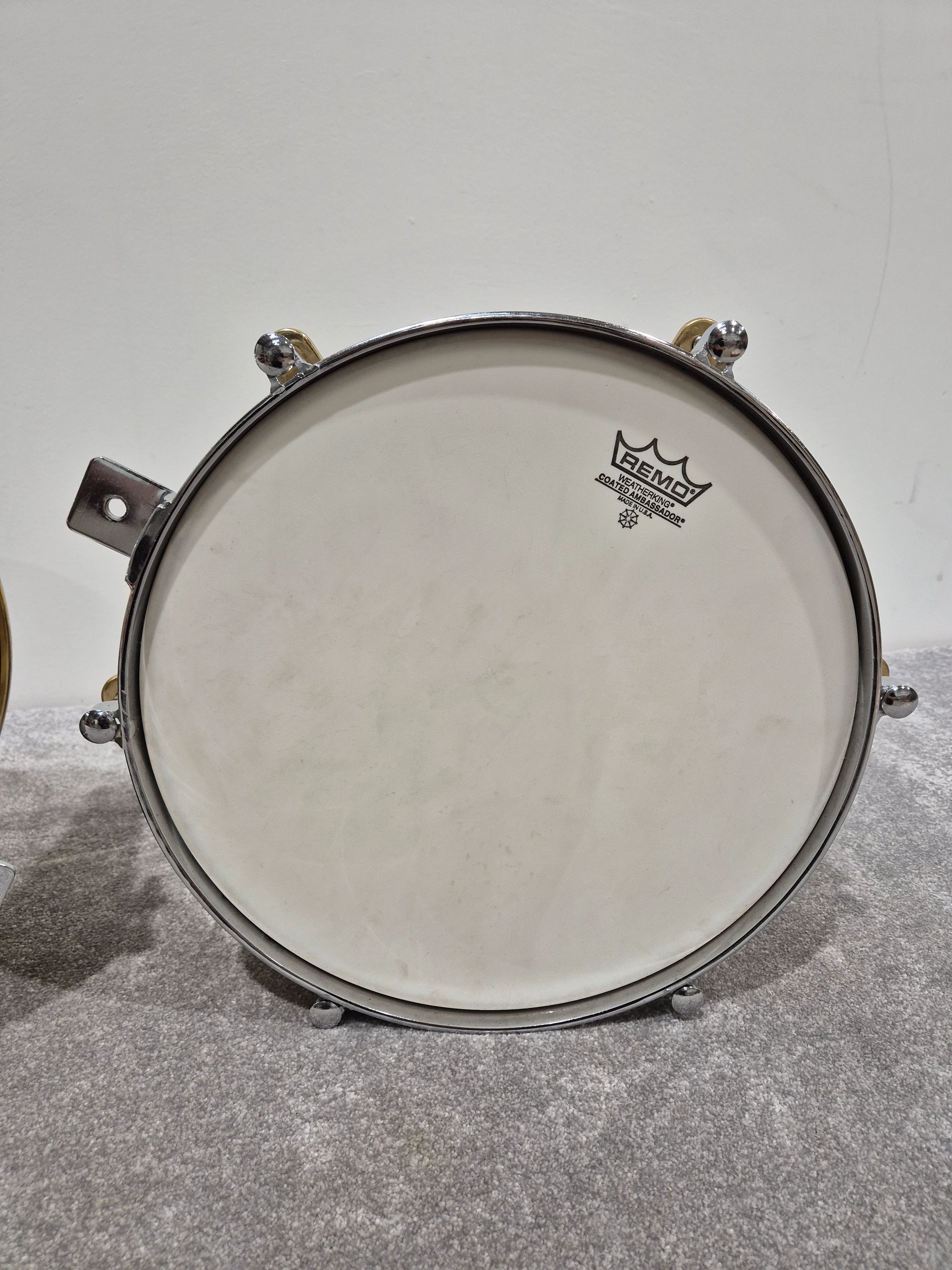 Meinl Artist Series Luis Conte Brass Timbales 14” and 15” w/ Black Case - Image 3