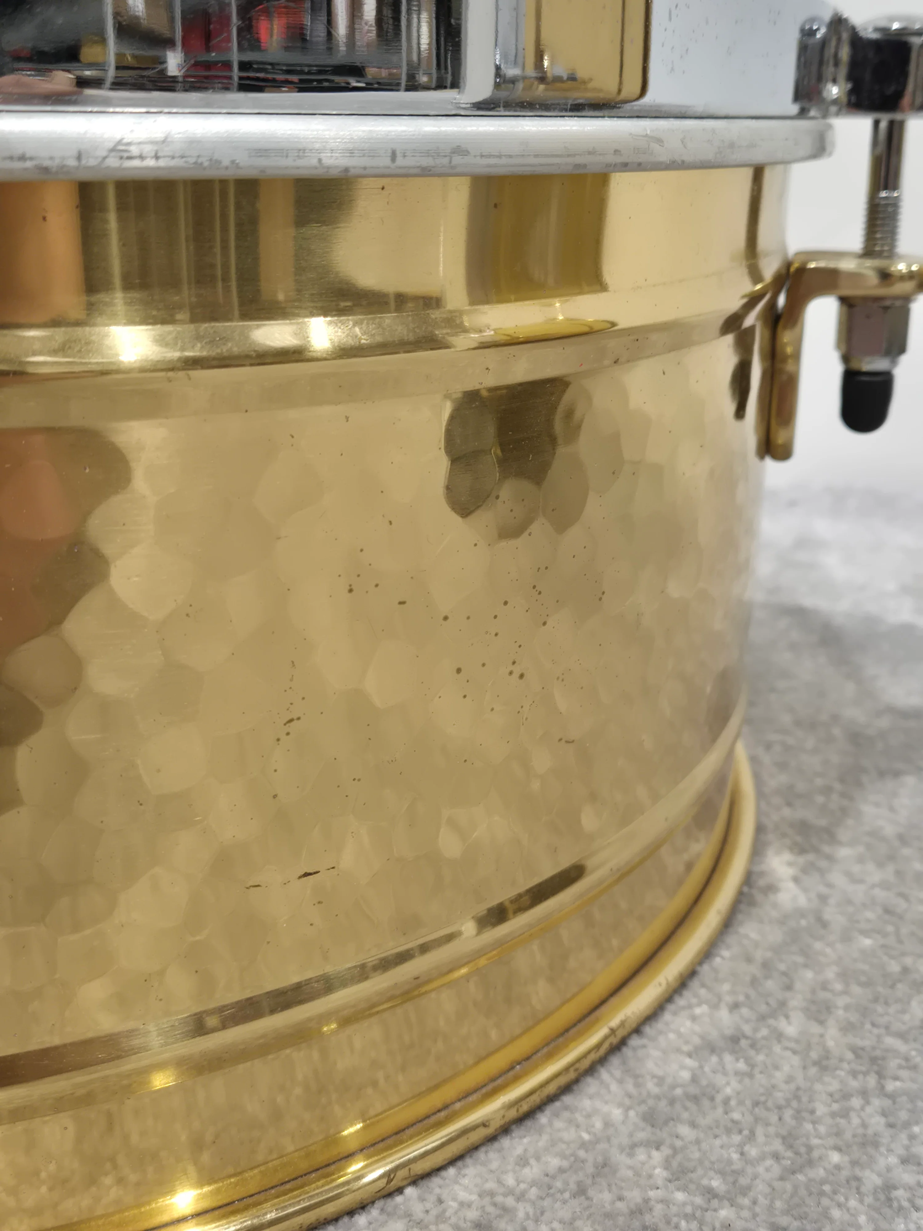 Meinl Artist Series Luis Conte Brass Timbales 14” and 15” w/ Black Case - Image 8