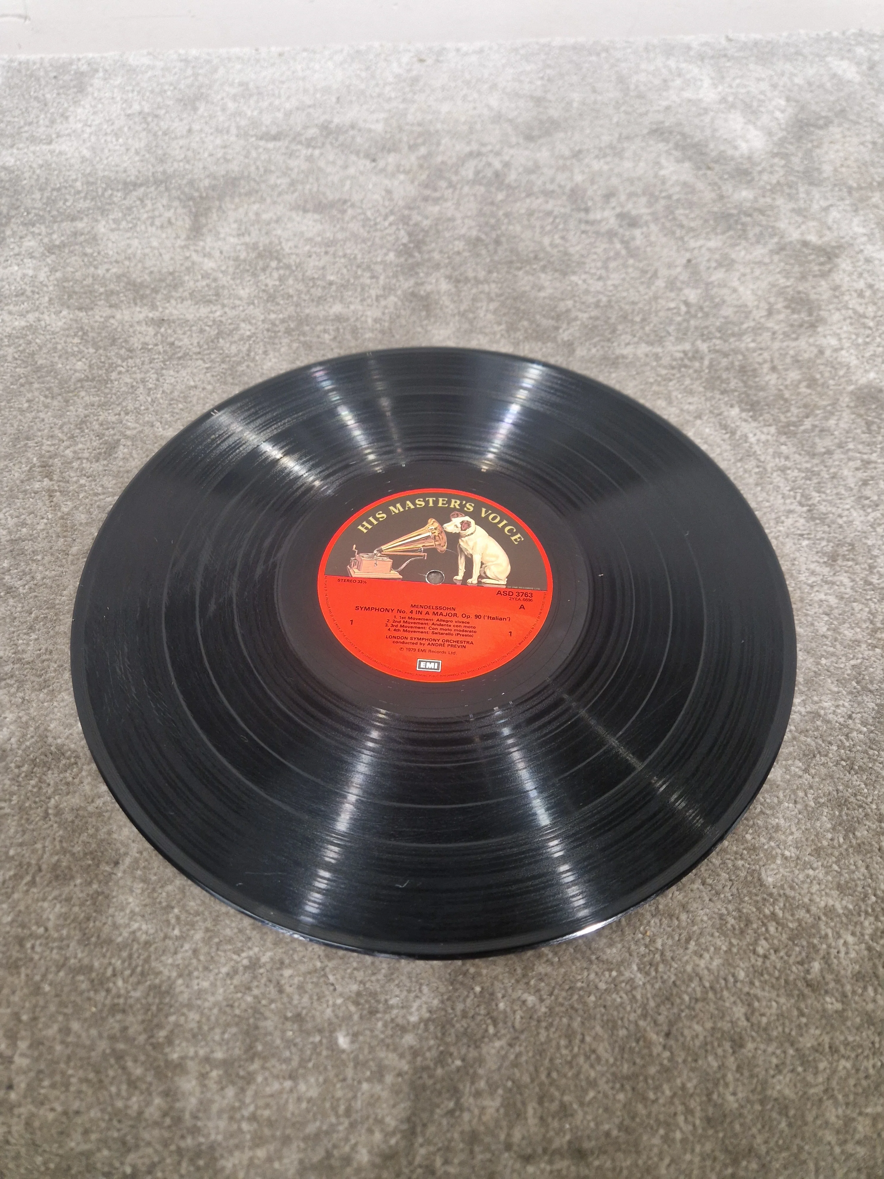 Mendelssohn - Symphony No. 4 "Italian", Overtures The Hebrides, Ruy Blas & A Midsummer Night's Dream Vinyl – Vinyl Record - Good - Image 3