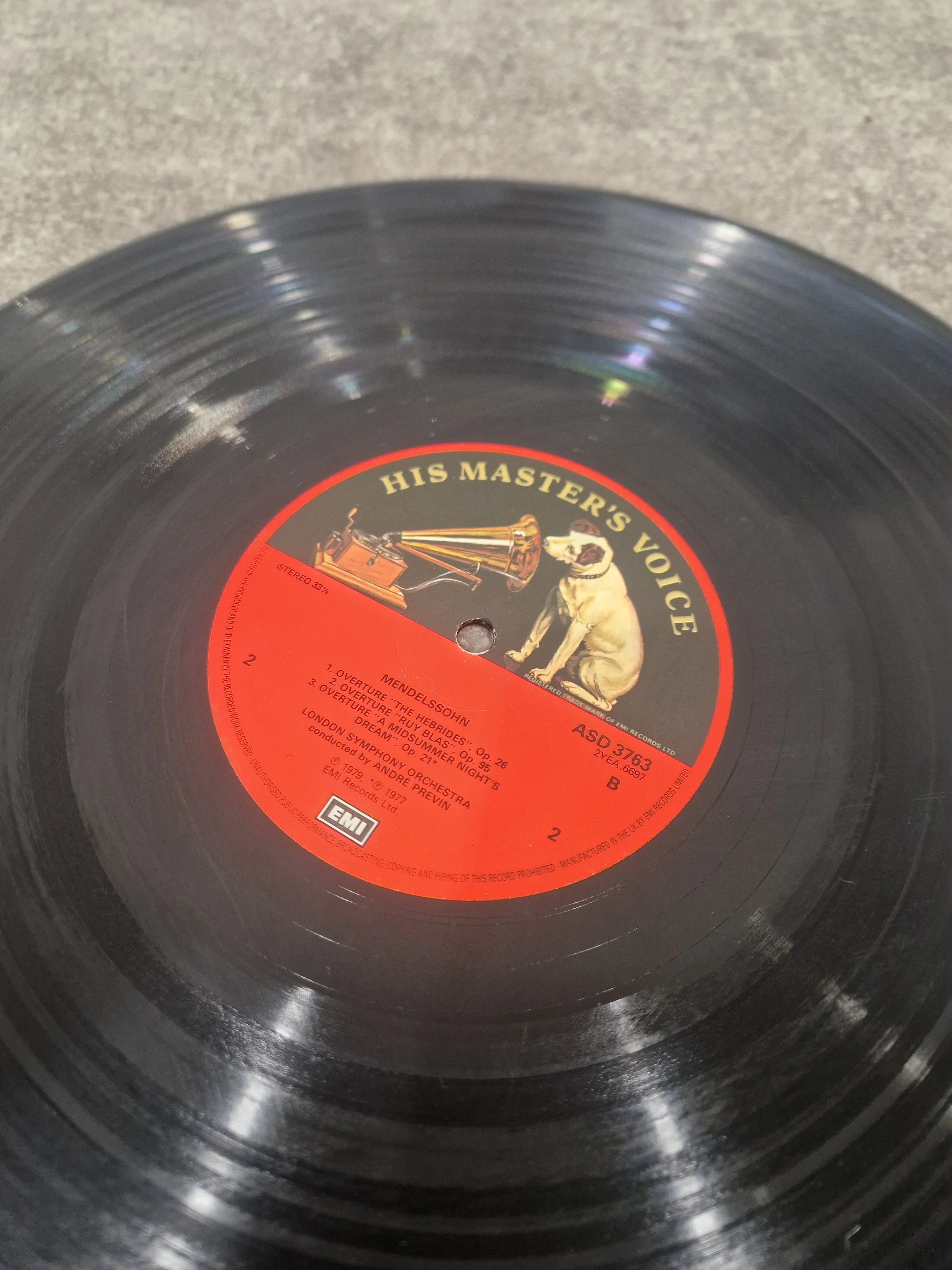 Mendelssohn - Symphony No. 4 "Italian", Overtures The Hebrides, Ruy Blas & A Midsummer Night's Dream Vinyl – Vinyl Record - Good - Image 6