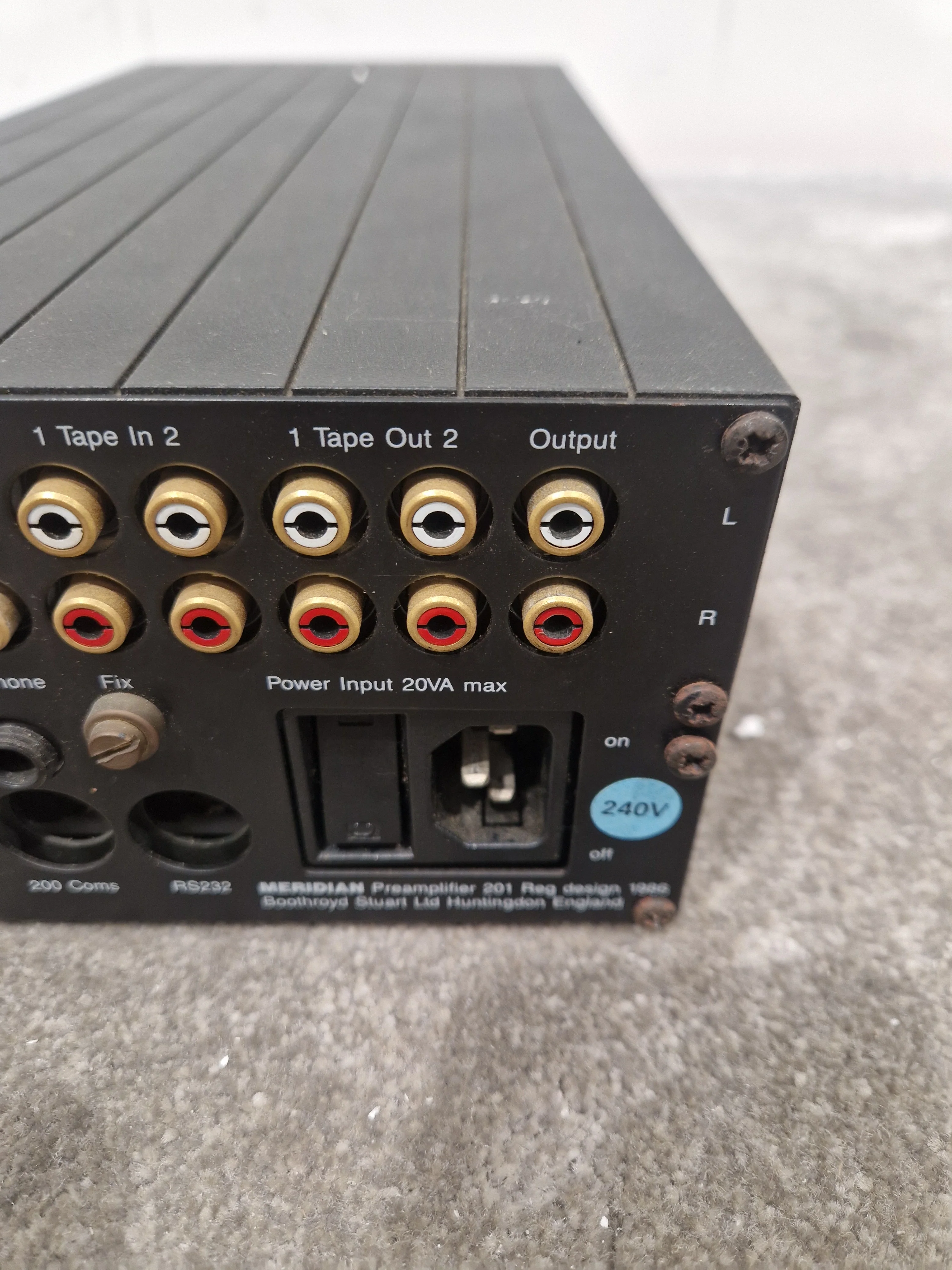 Meridian Remote Control Preamplifier 201 - High-Fidelity Audio, Remote Control - Very Good w/ Power Supply - Image 11