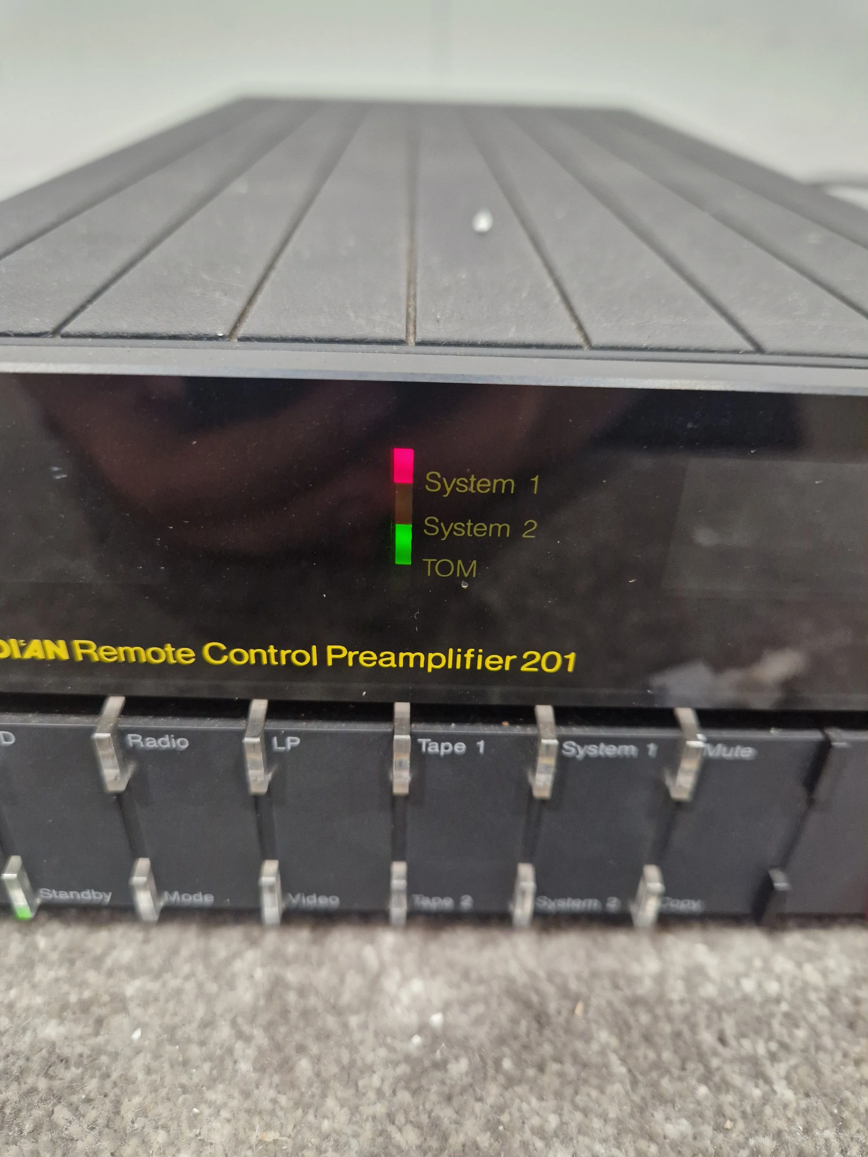 Meridian Remote Control Preamplifier 201 - High-Fidelity Audio, Remote Control - Very Good w/ Power Supply - Image 3