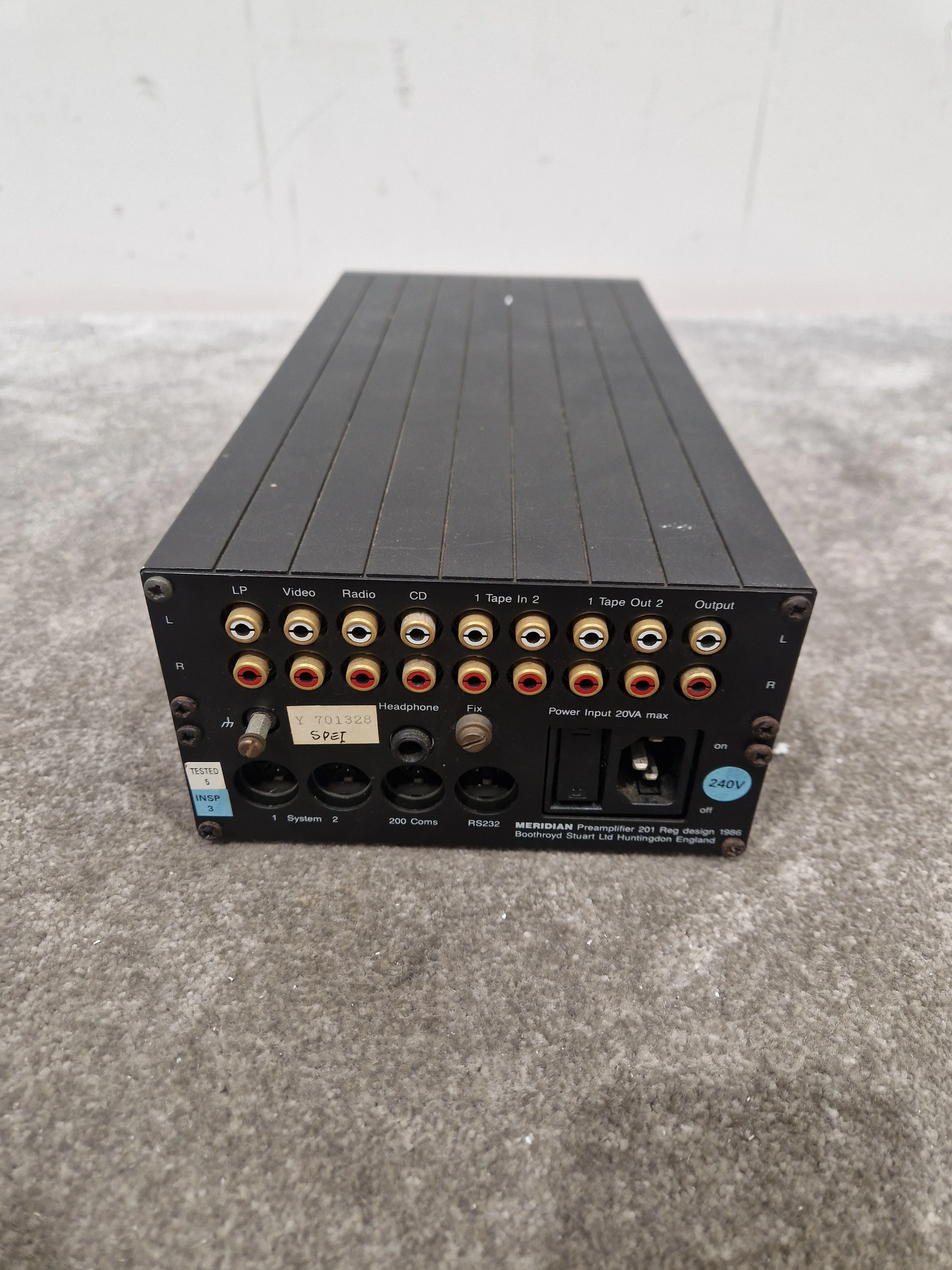 Meridian Remote Control Preamplifier 201 - High-Fidelity Audio, Remote Control - Very Good w/ Power Supply - Image 9