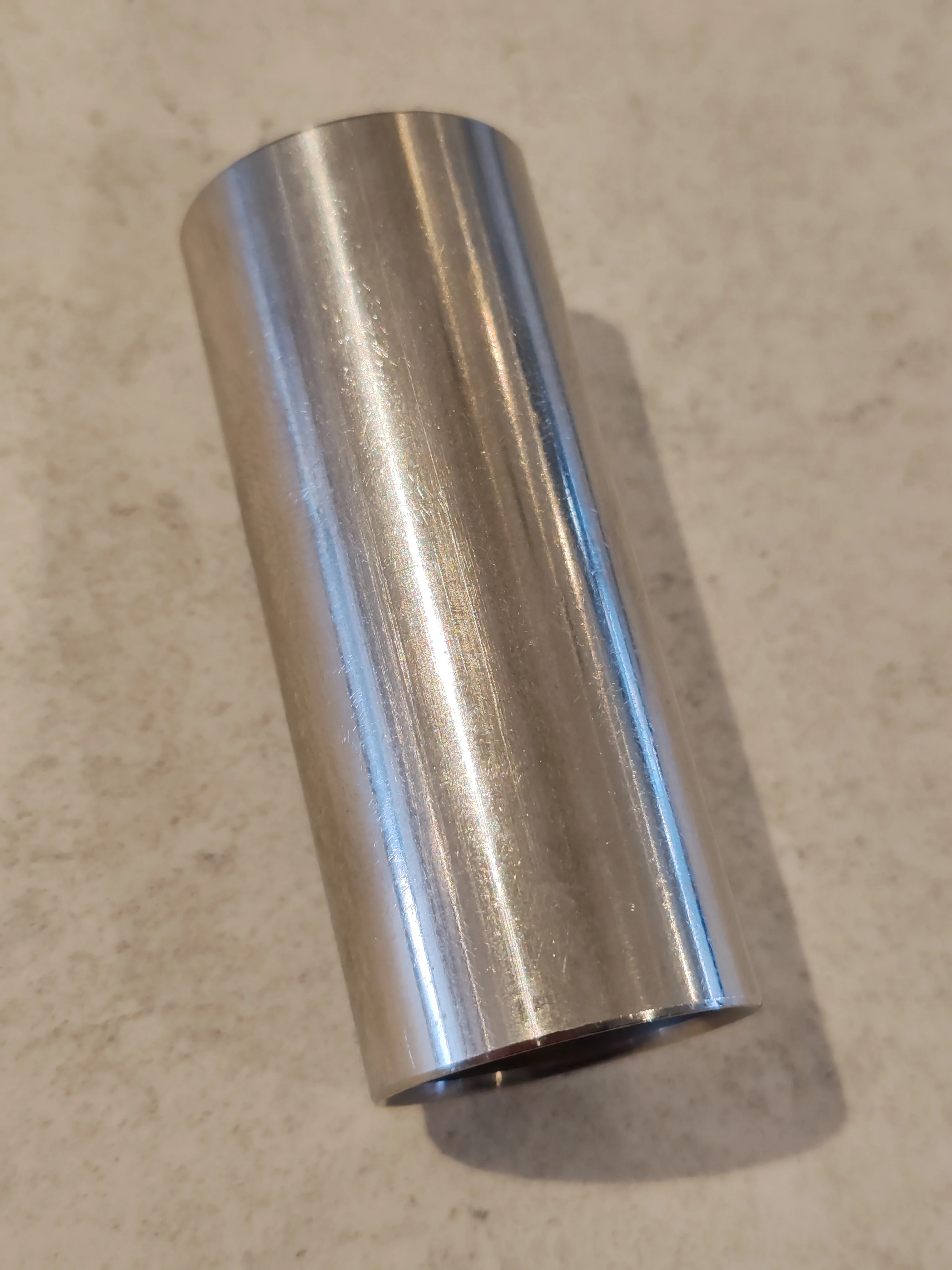 Metal Guitar Finger Slide - 60mm x 24mm - Silver - Brand New - Image 2