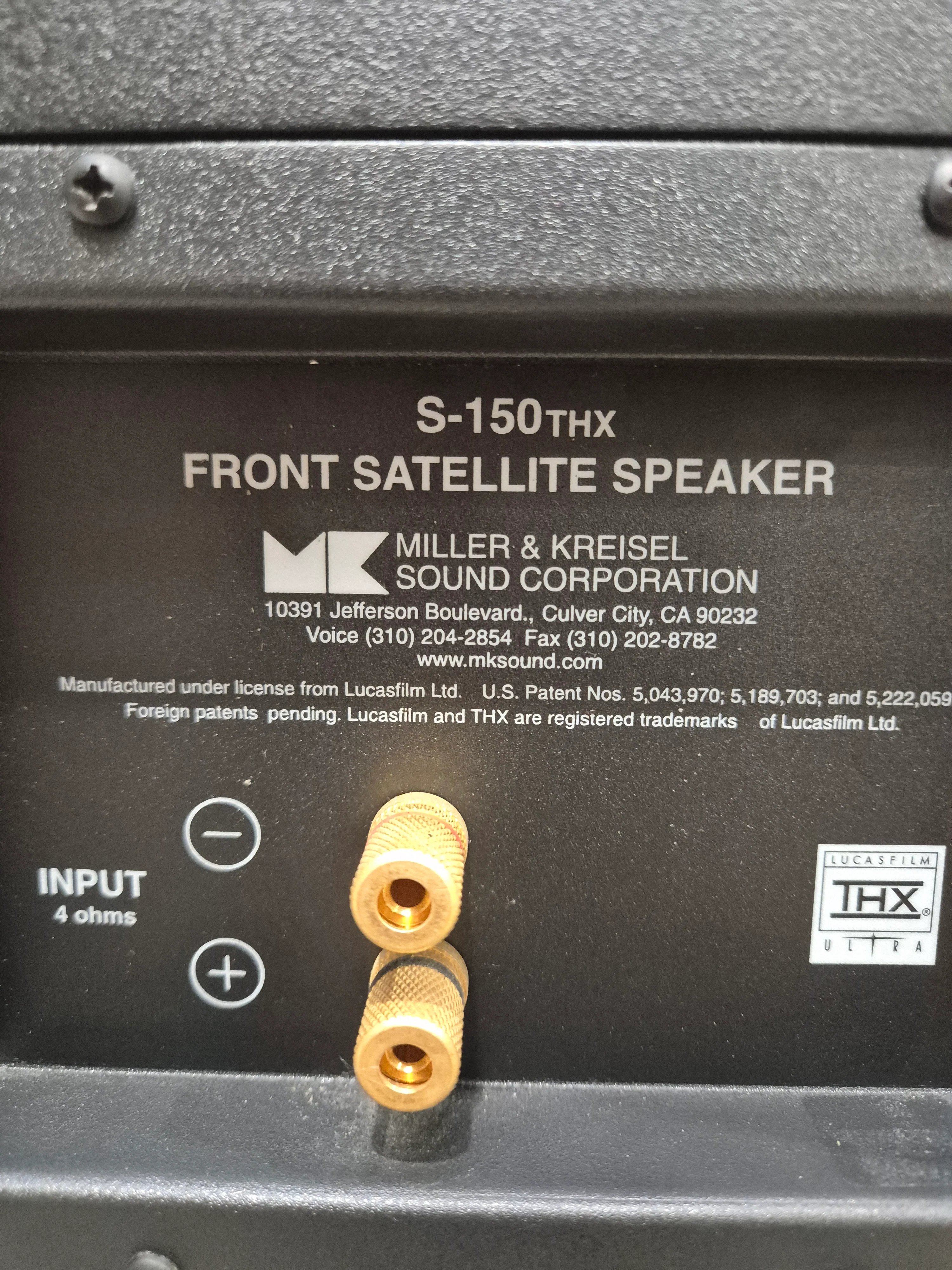 3 x Miller and Kreisel S-150 THX - Satellite Speaker System - Fair - Image 11