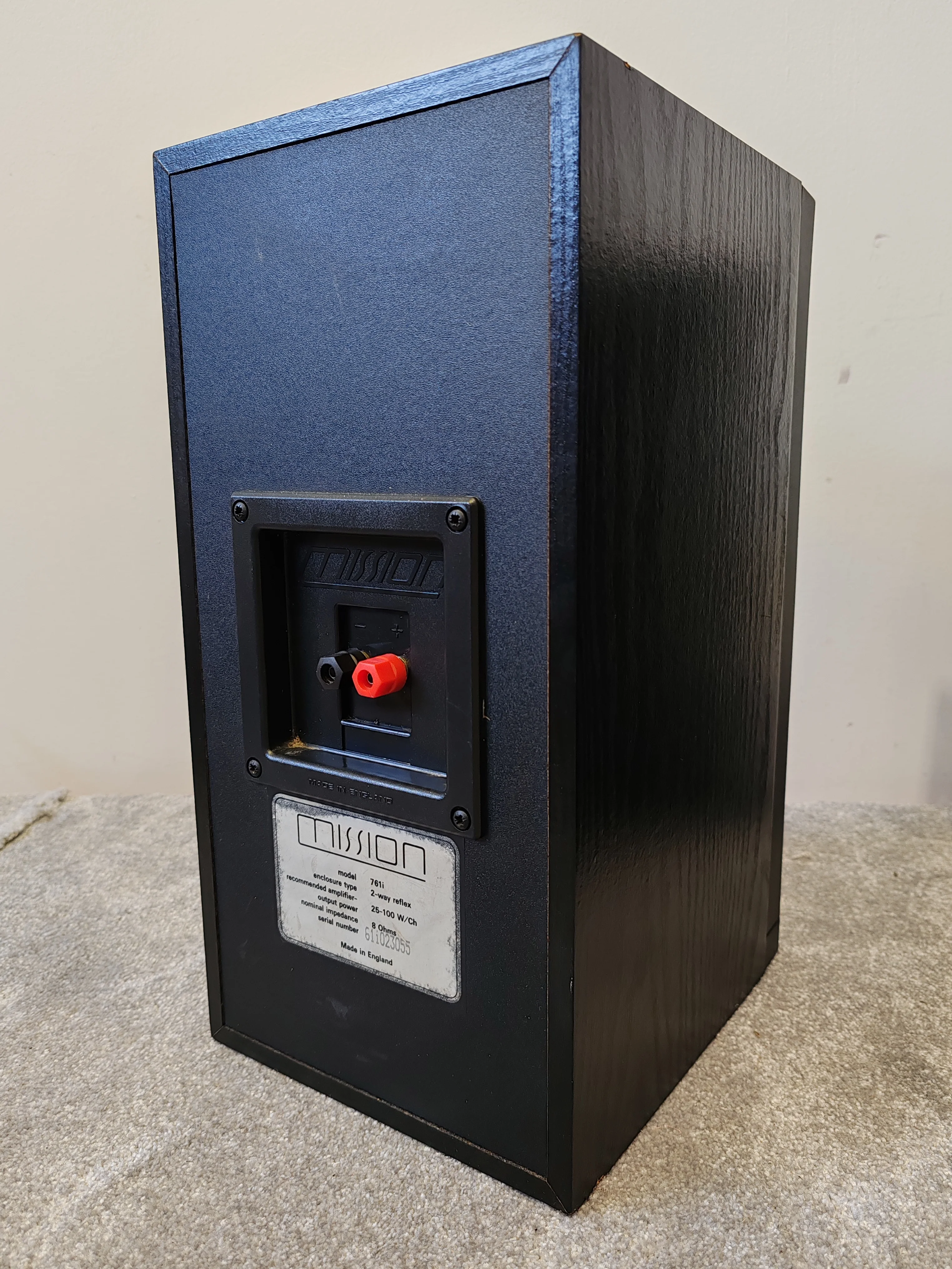Mission 761i Matched Pair 75W Bookshelf Speakers – Fair/Good w/ Cosmetic Repairs, Fully Working - Image 13