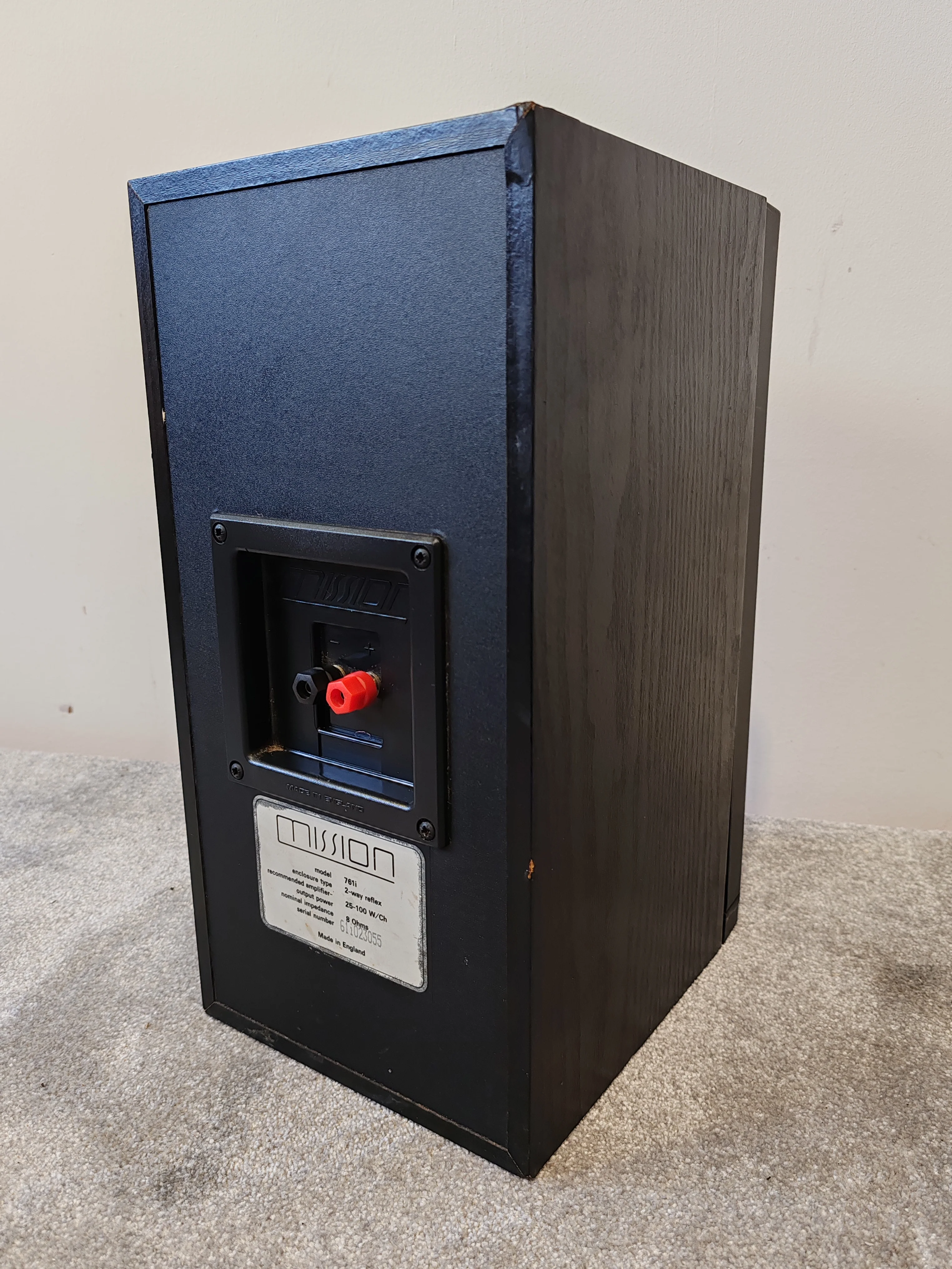 Mission 761i Matched Pair 75W Bookshelf Speakers – Fair/Good w/ Cosmetic Repairs, Fully Working - Image 14