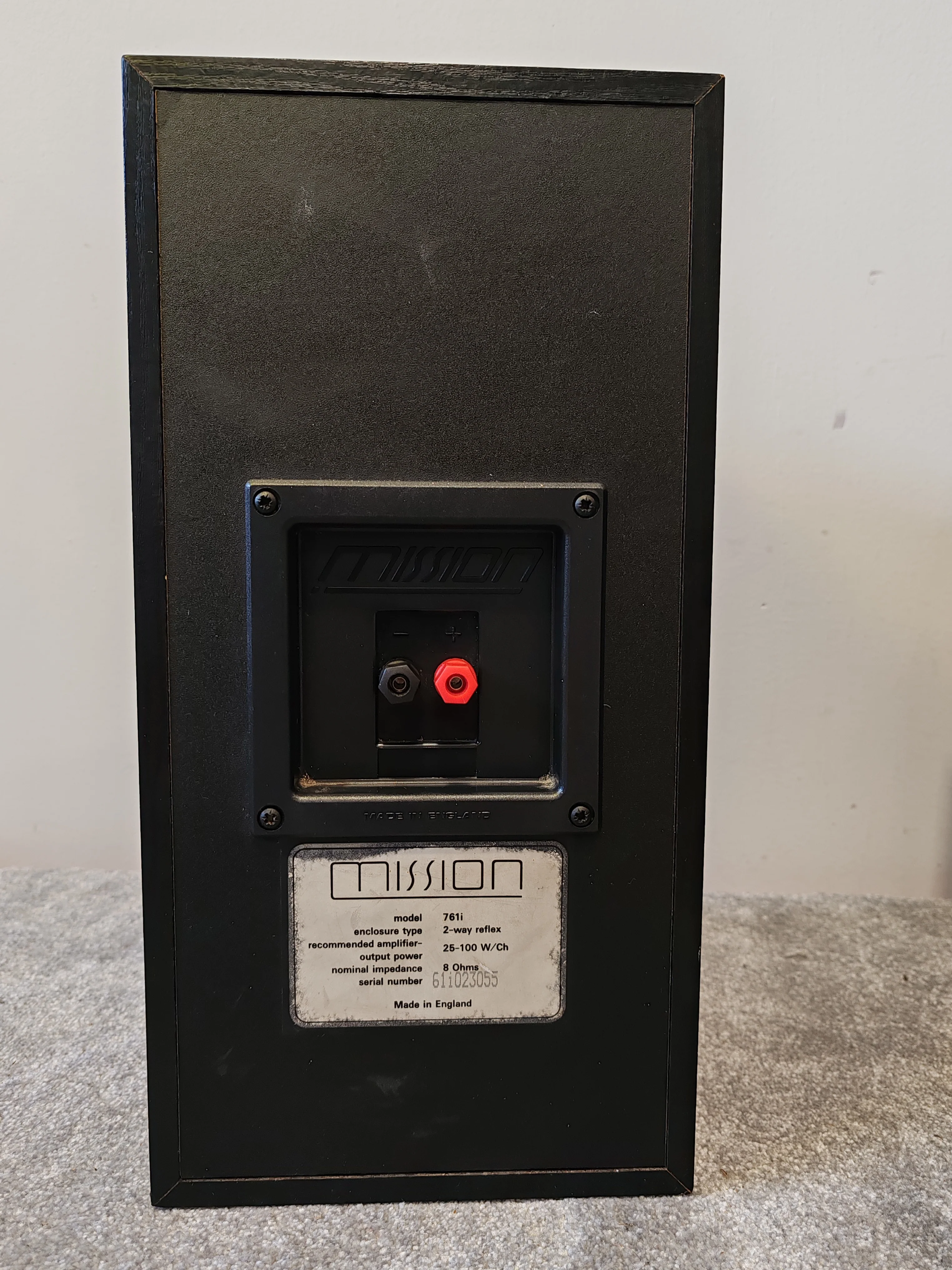 Mission 761i Matched Pair 75W Bookshelf Speakers – Fair/Good w/ Cosmetic Repairs, Fully Working - Image 6