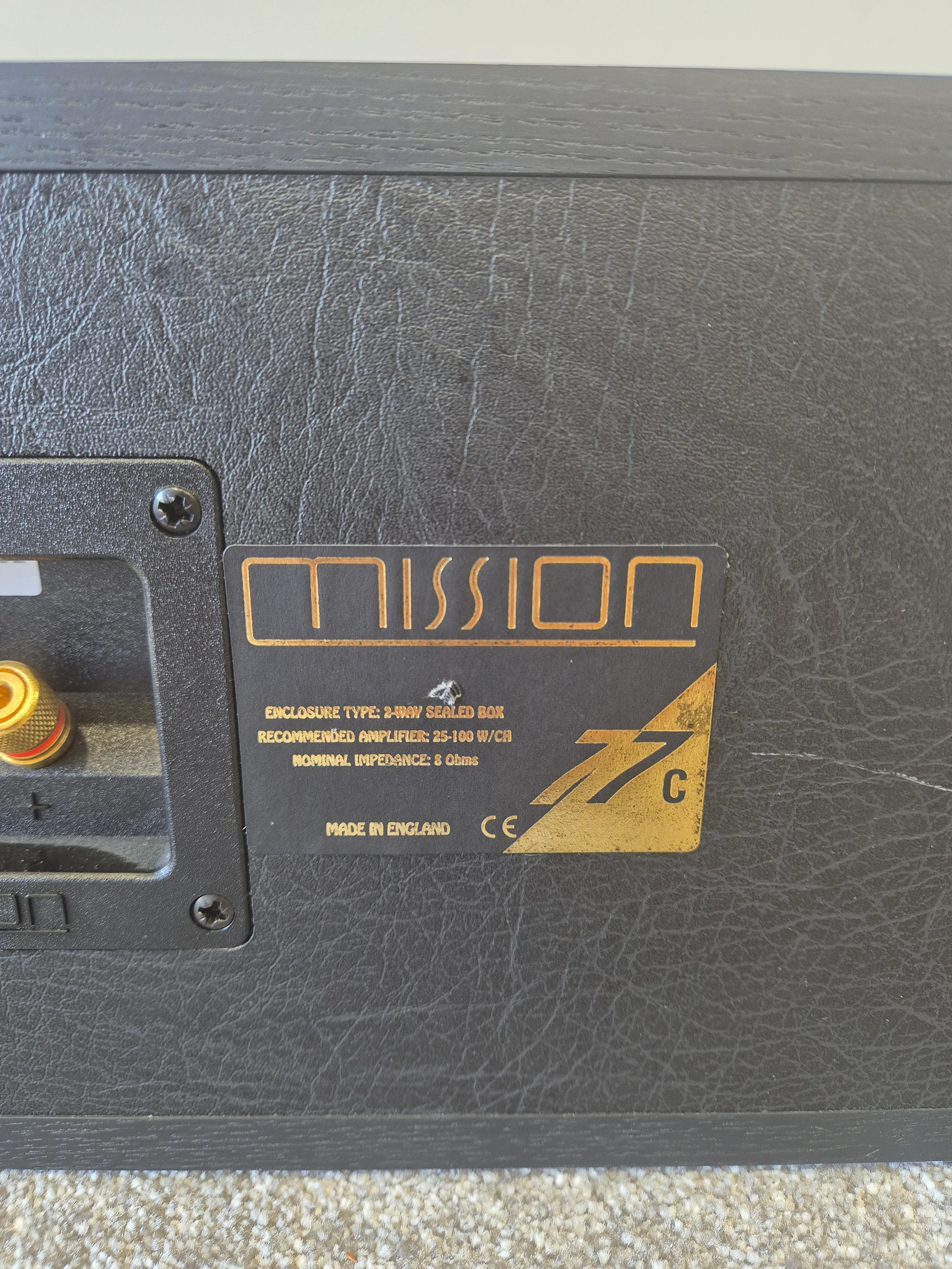 Mission 77C - Center-Channel Speaker - High-Fidelity Sound - Very Good - Image 6