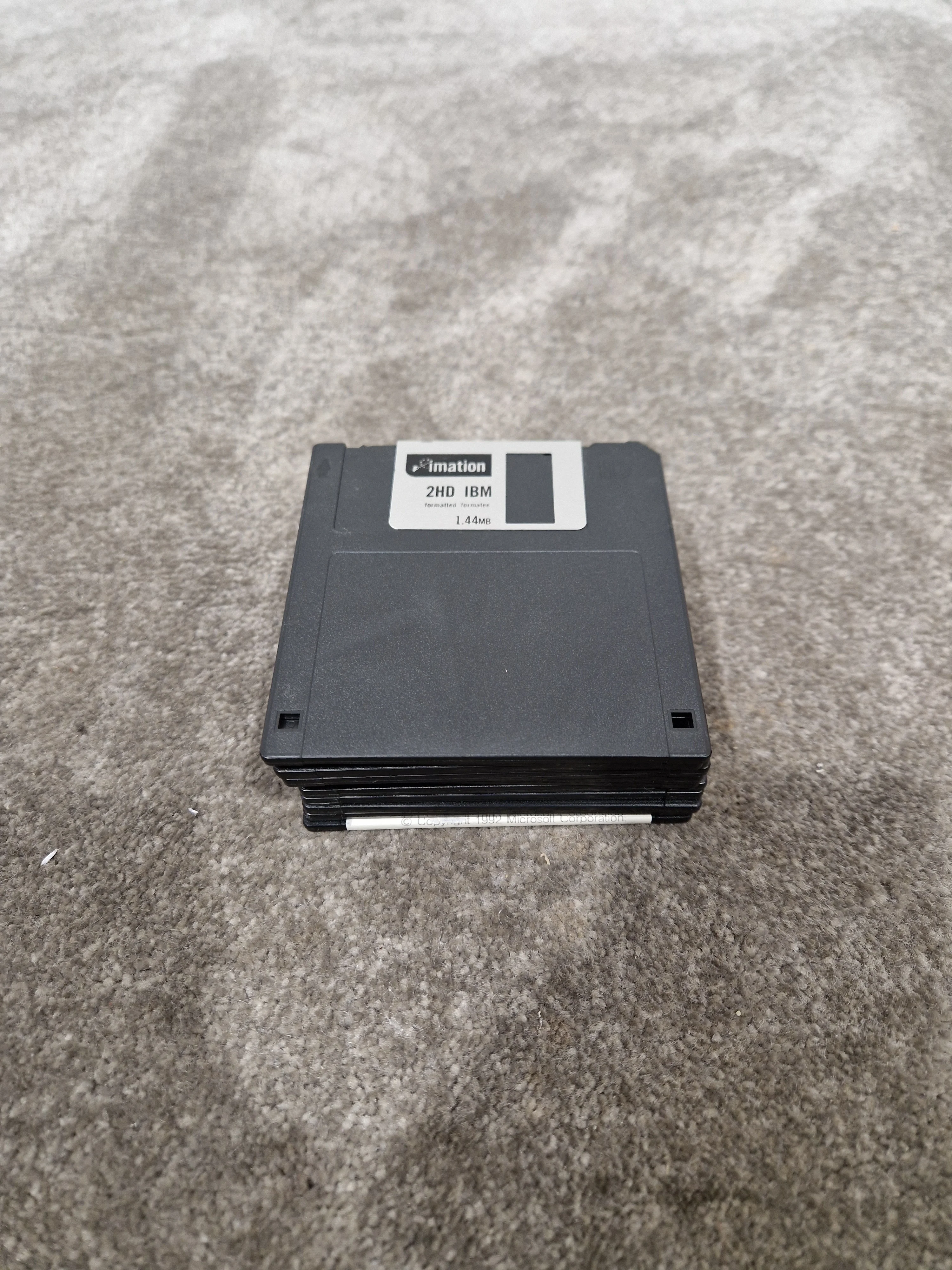 Mitsubishi Microdiscs MF2-HD Set OF-10 Black - High-Density Storage - Excellent w/ Plastic case - Image 7