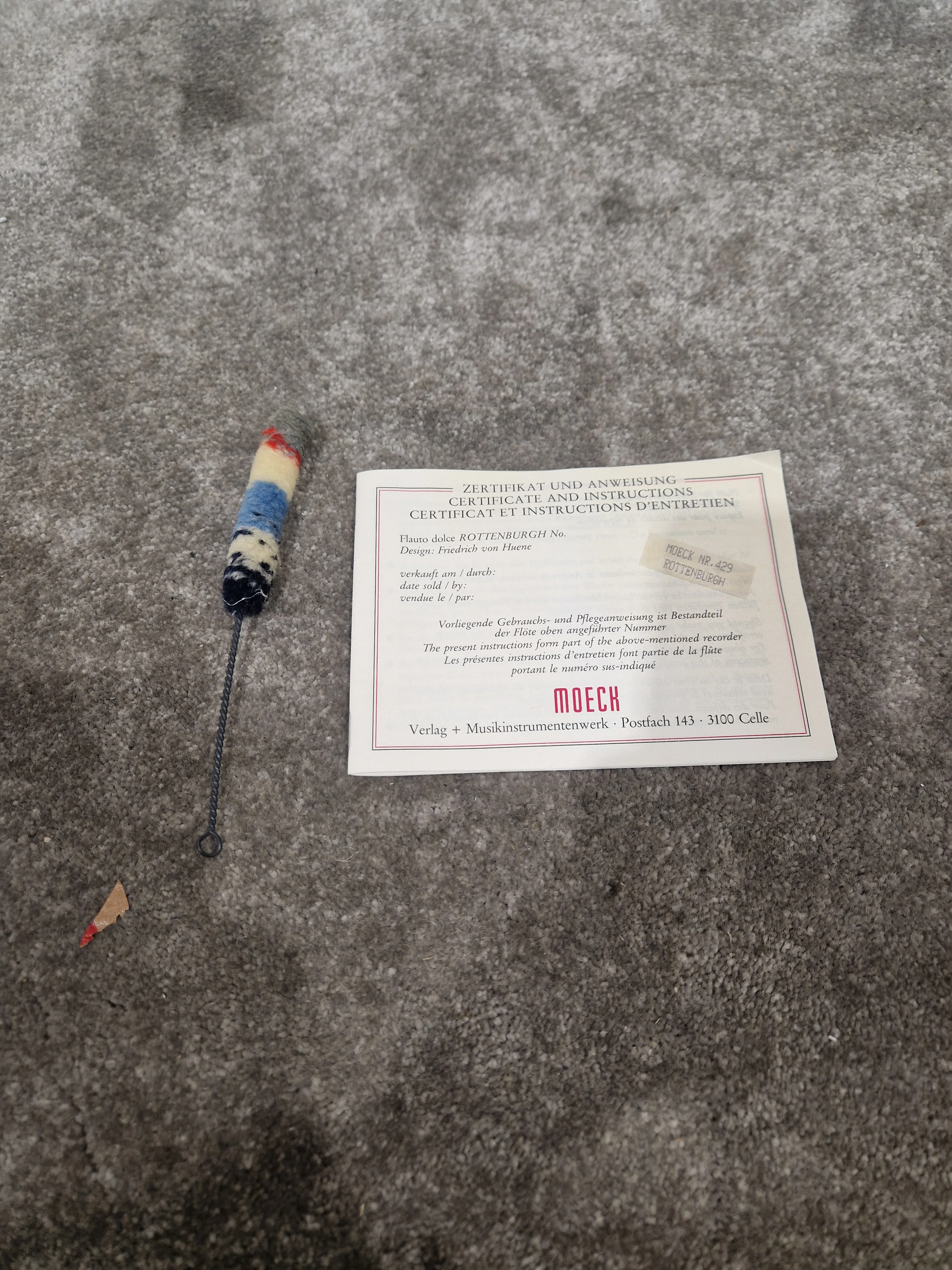 Moeck 429 Rottenburgh - Baroque Alto Recorder - Excellent w/ Hard Case - Image 6