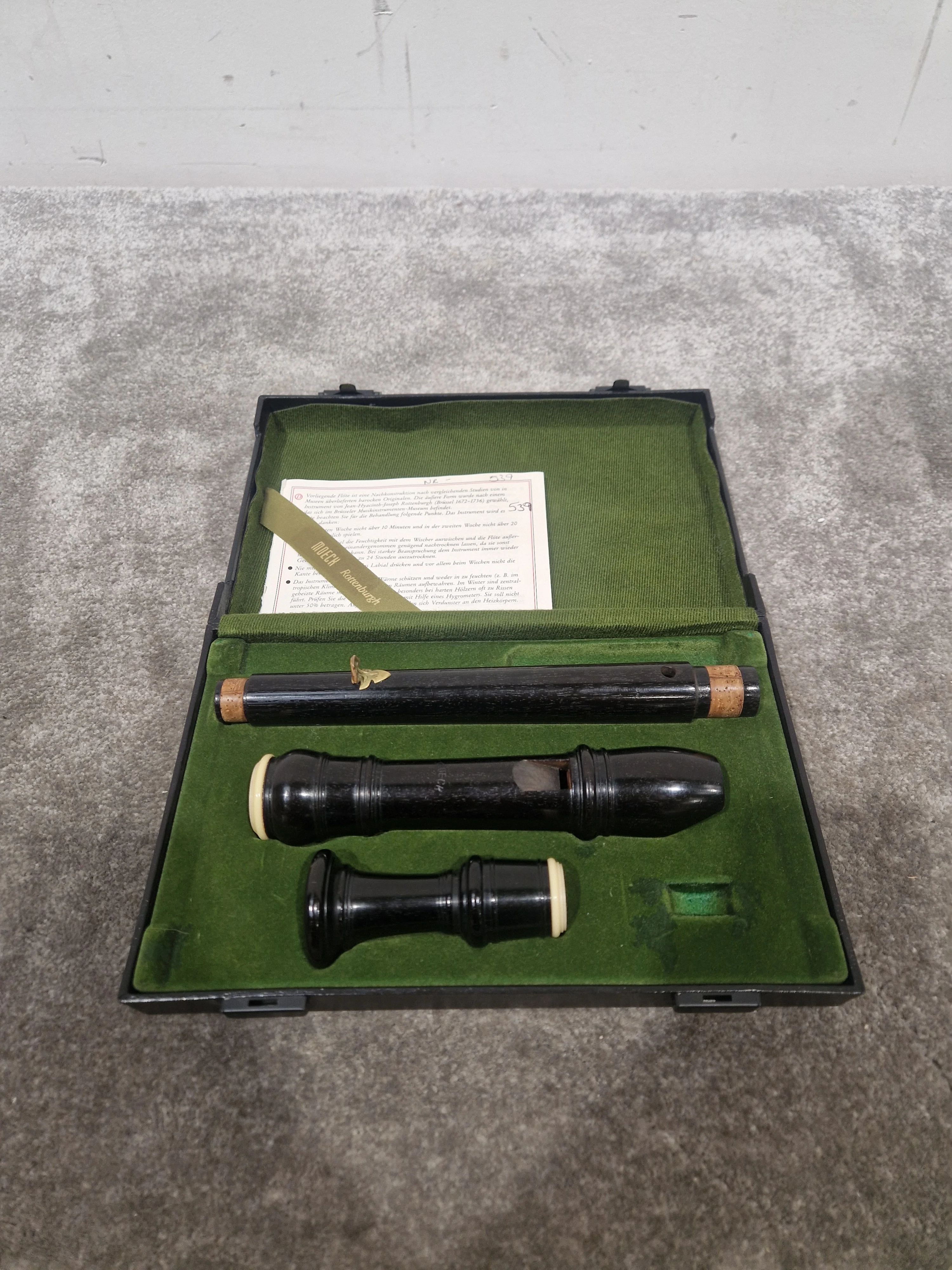 Moeck 539 - Baroque Alto Recorder - Excellent w/ Hard Case - Image 2