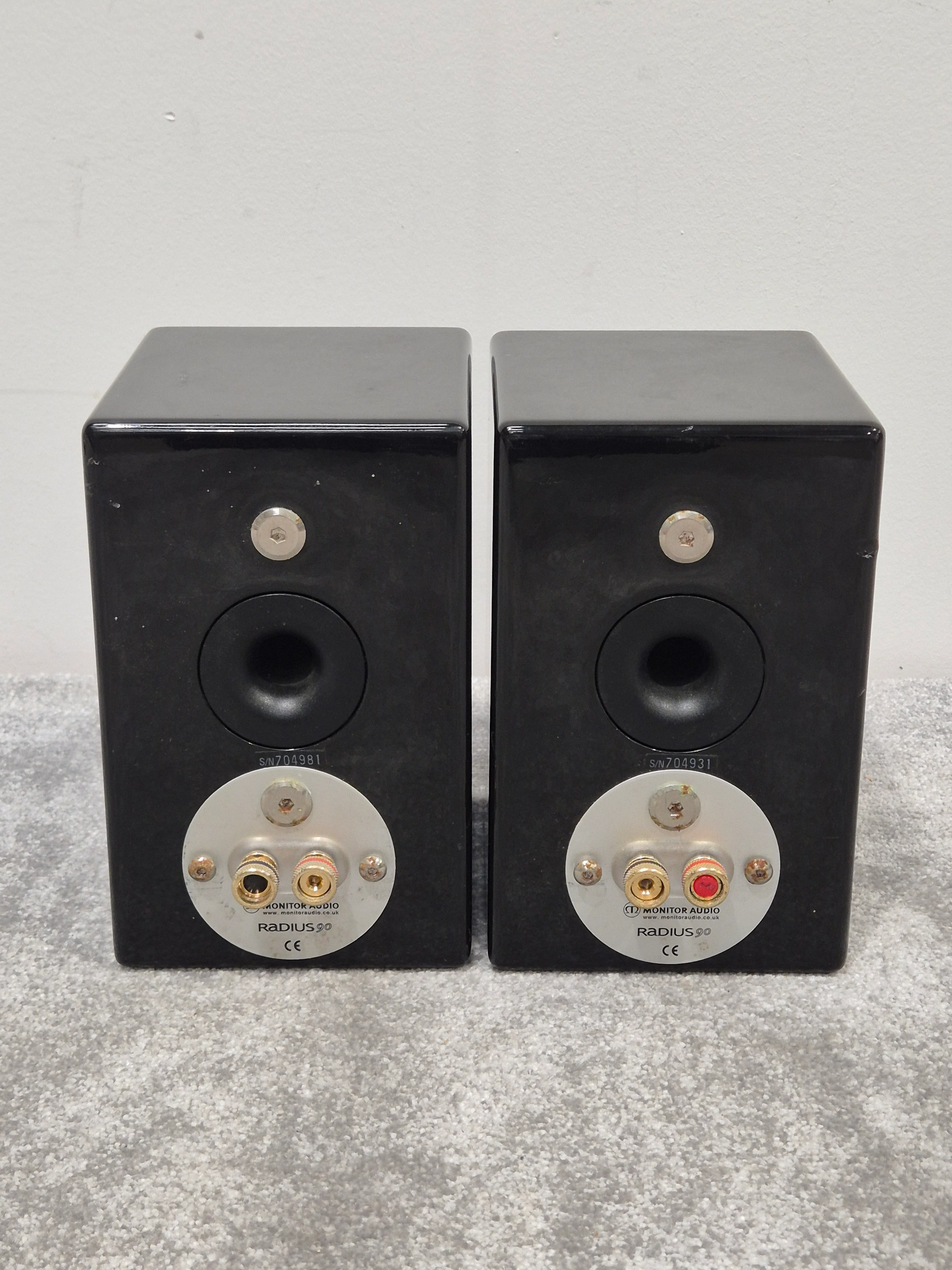Pair of Monitor Audio Radius 90 Bookshelf Speakers – Good Condition – Fully Tested - Image 3