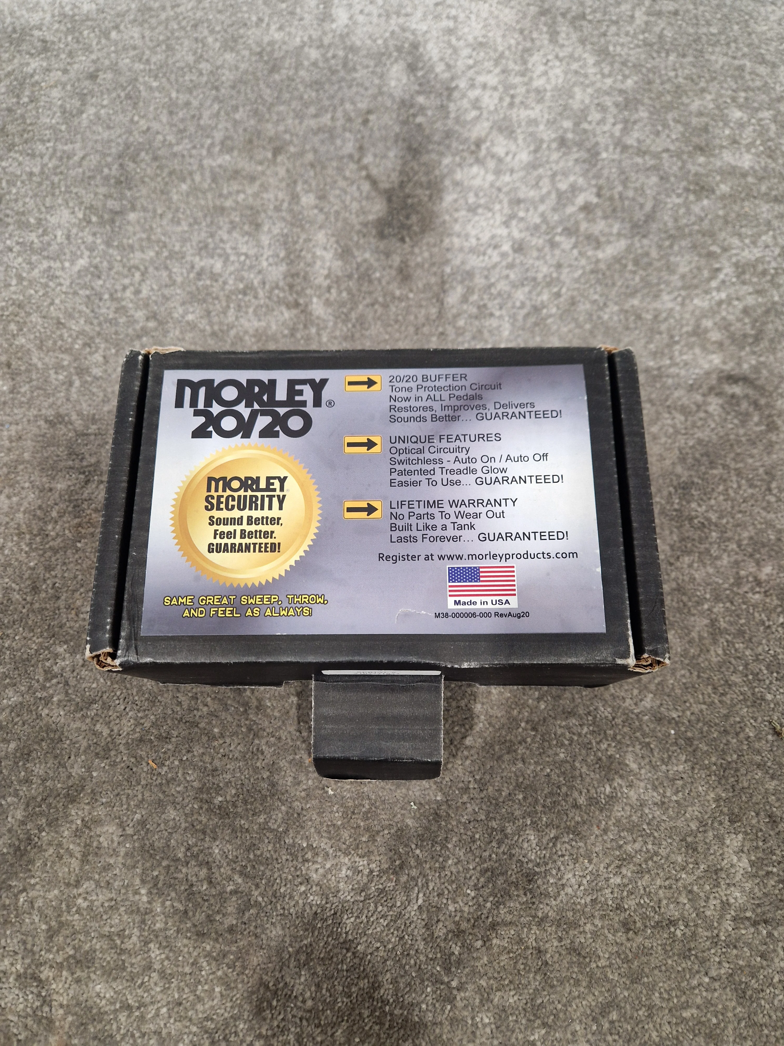 Morley 20/20 Wah Lock Effects Pedal - Unique Wah Lock Feature, Versatile Tone - Excellent w/ Original Box - Image 6