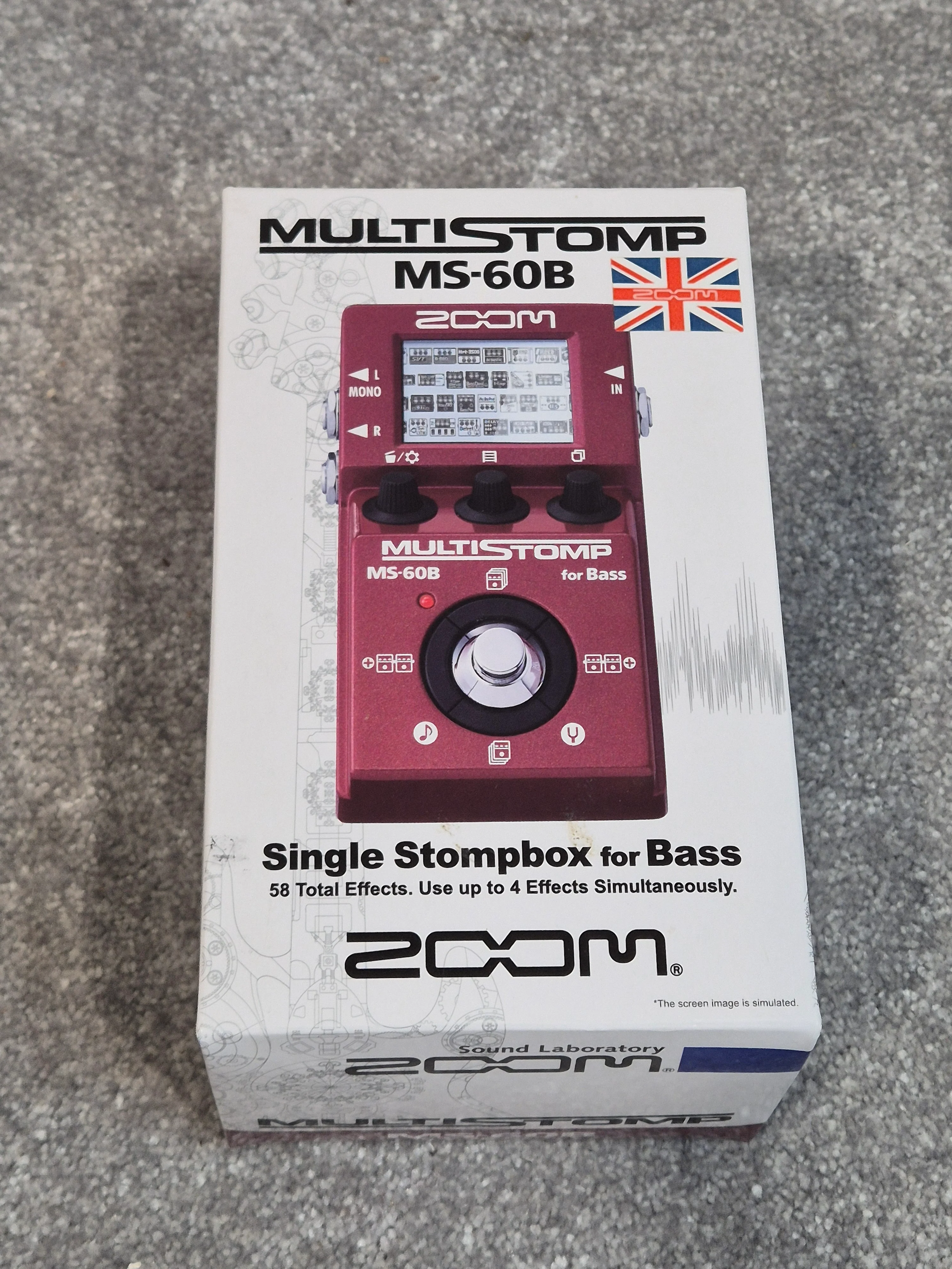 Zoom MultiStomp MS-60B – Bass Effects Pedal – Open Box New w/ Manual - Image 2
