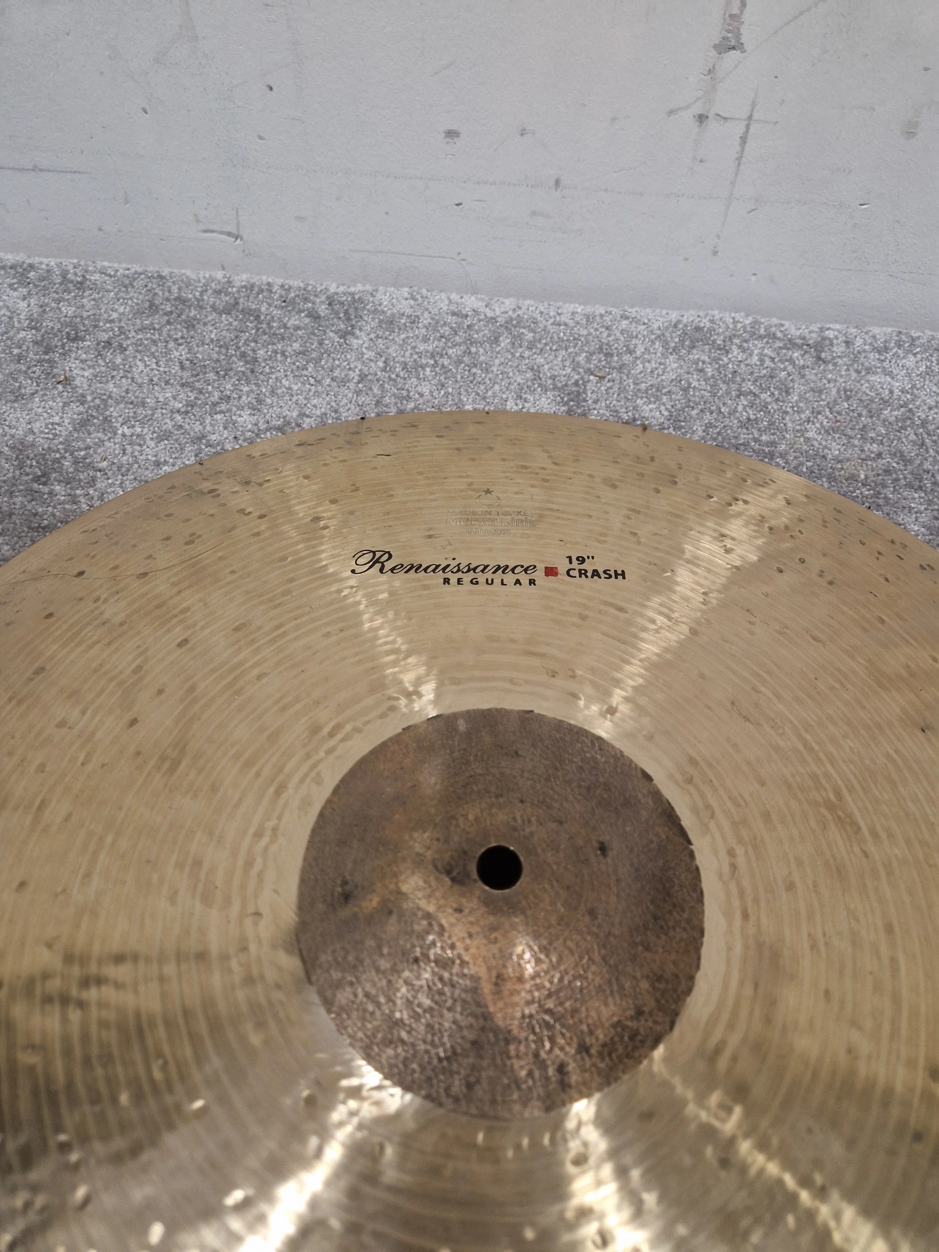 Murat Diril Renaissance Crash Cymbal - Professionally Repaired - Good - Image 14