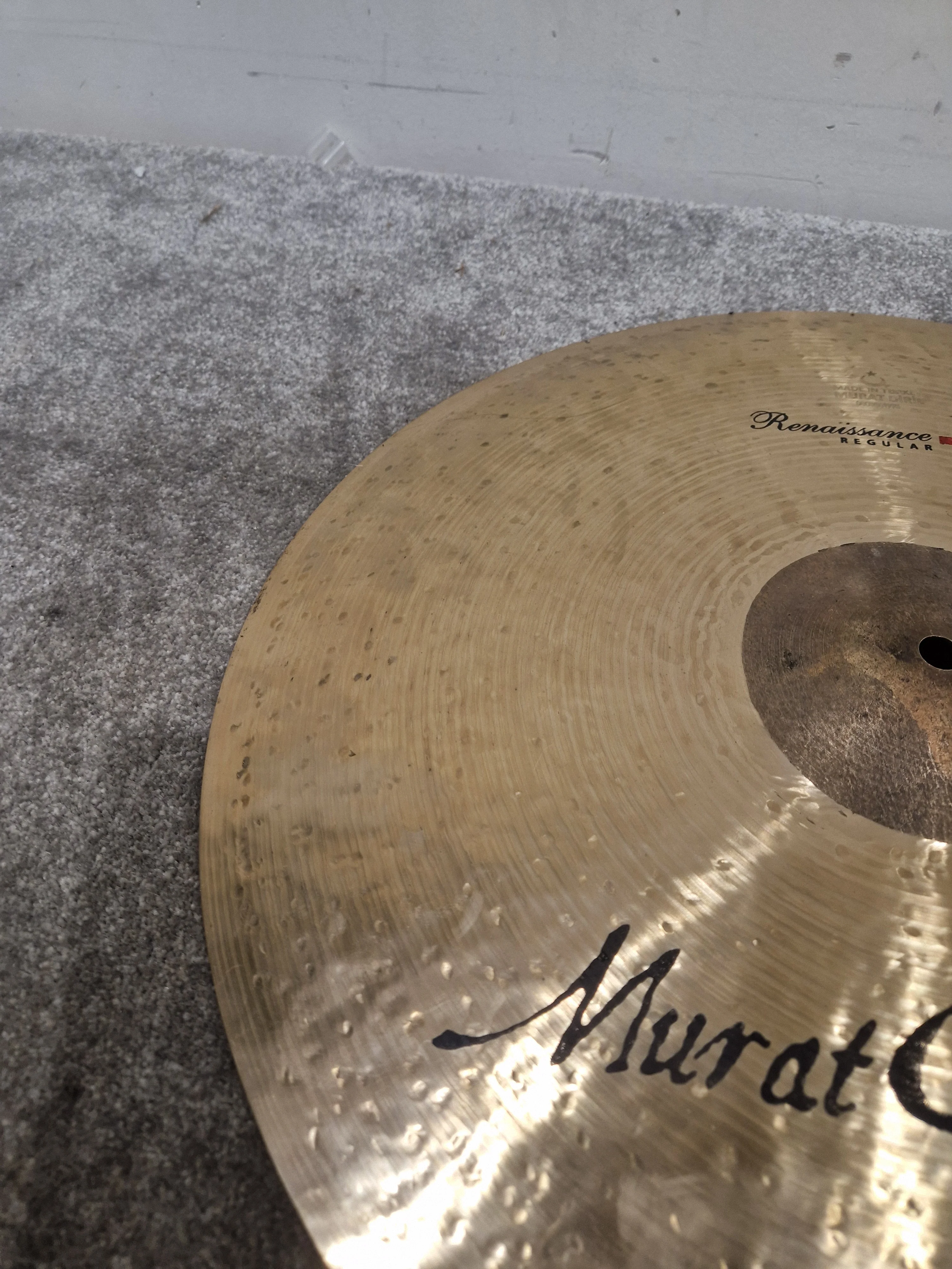 Murat Diril Renaissance Crash Cymbal - Professionally Repaired - Good - Image 6