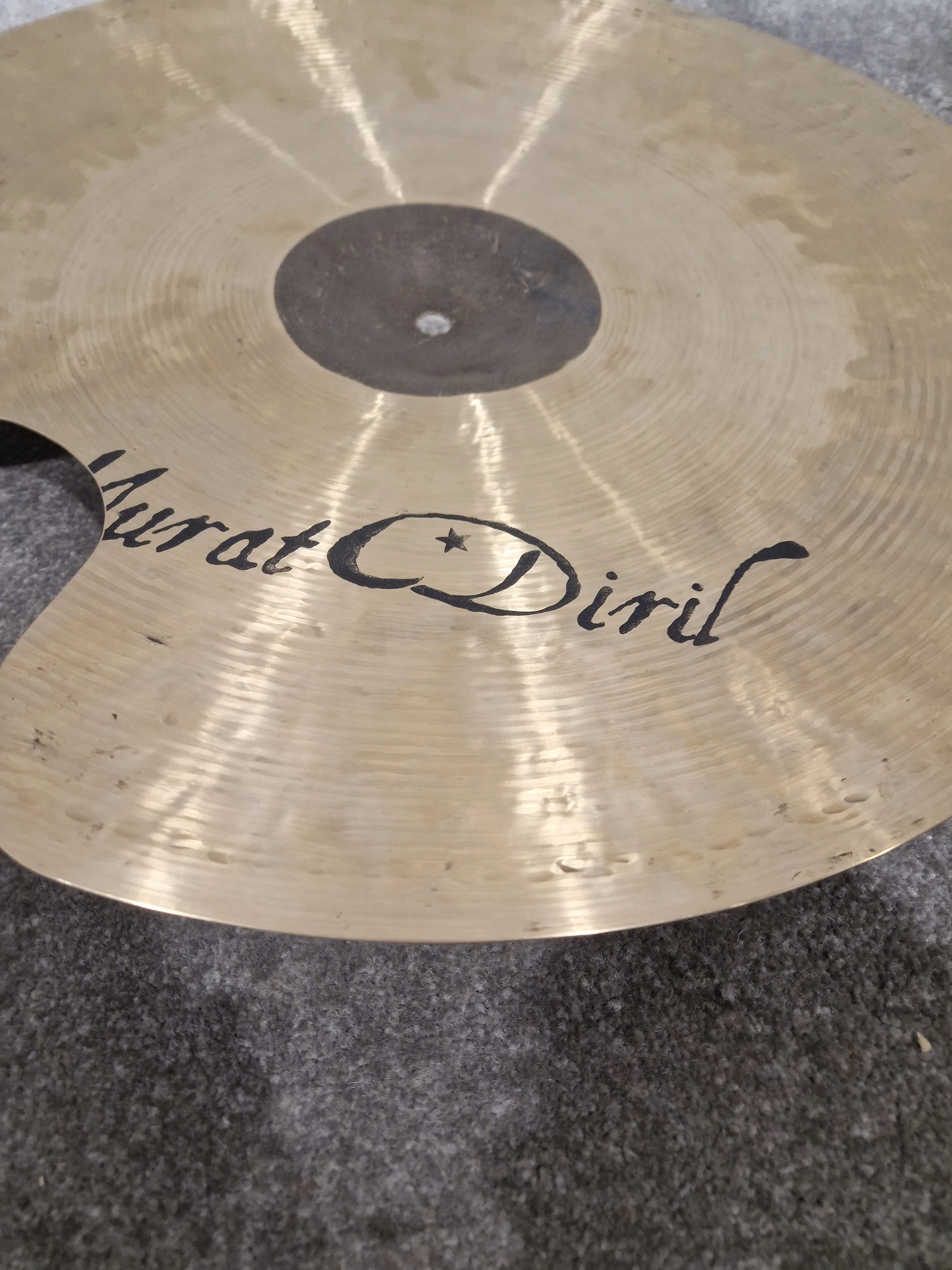 Murat Diril Renaissance Crash Cymbal - Professionally Repaired - Good - Image 8