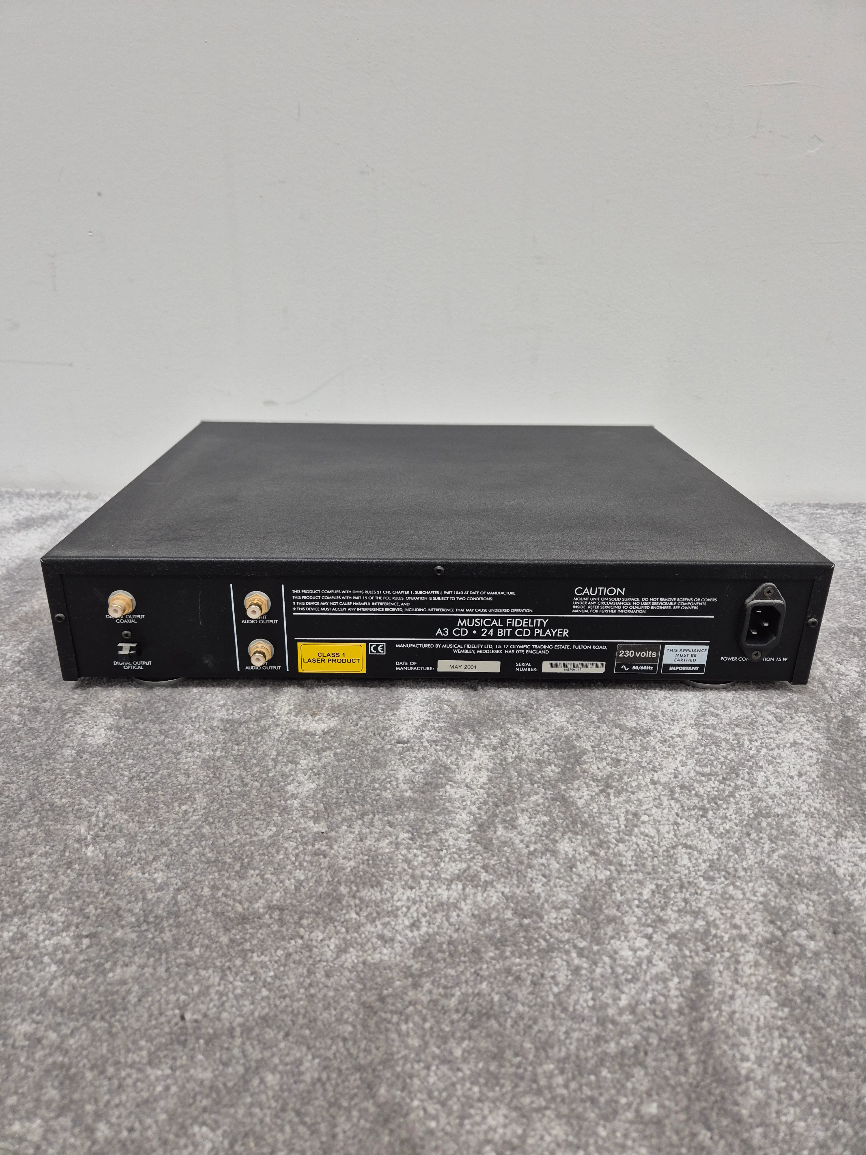 Musical Fidelity A3 CD 24BIT - Compact Disc Player - Image 6