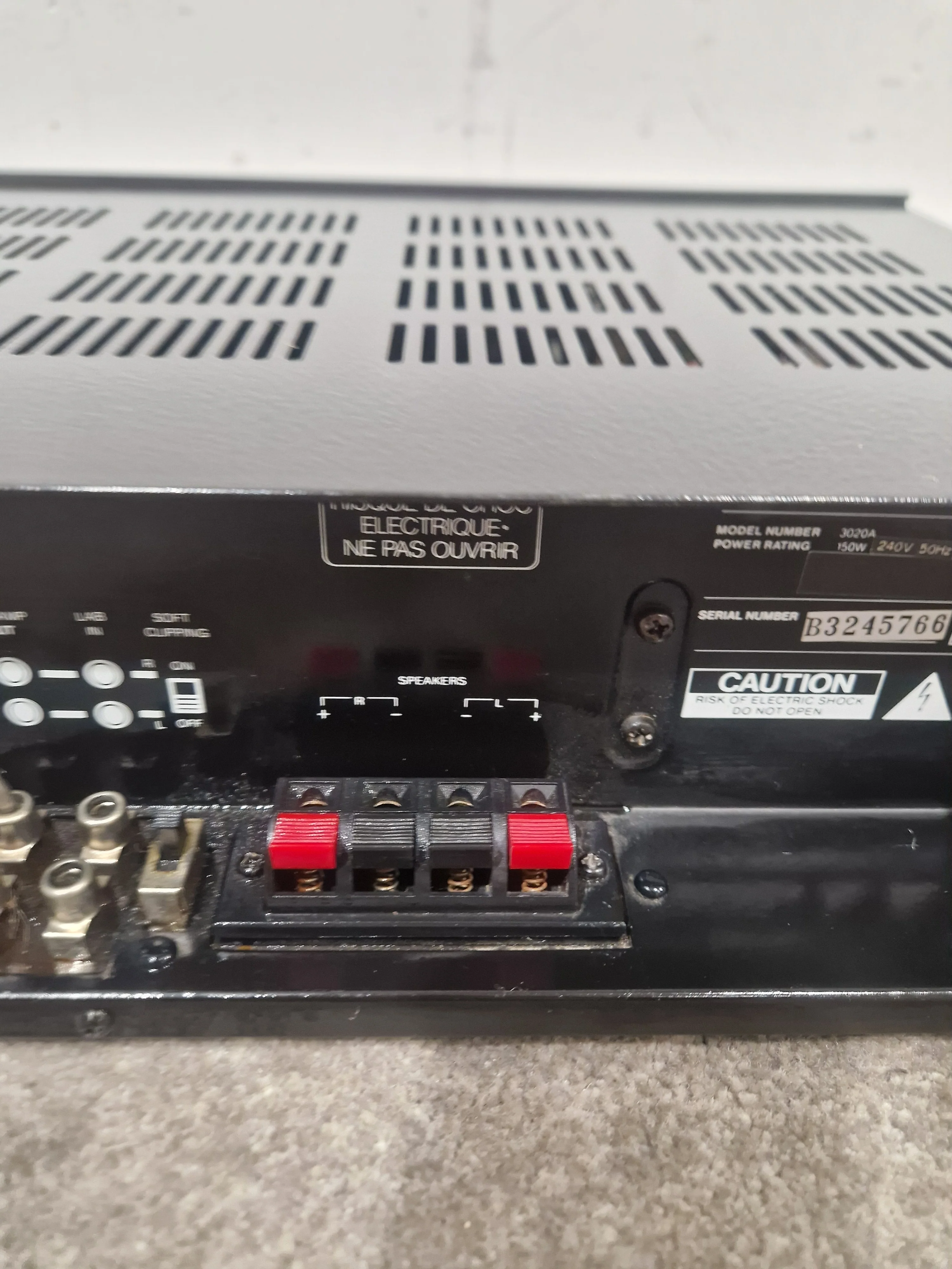 NAD 3020A - Stereo Amplifier - Good w/ Original Box - Image 3