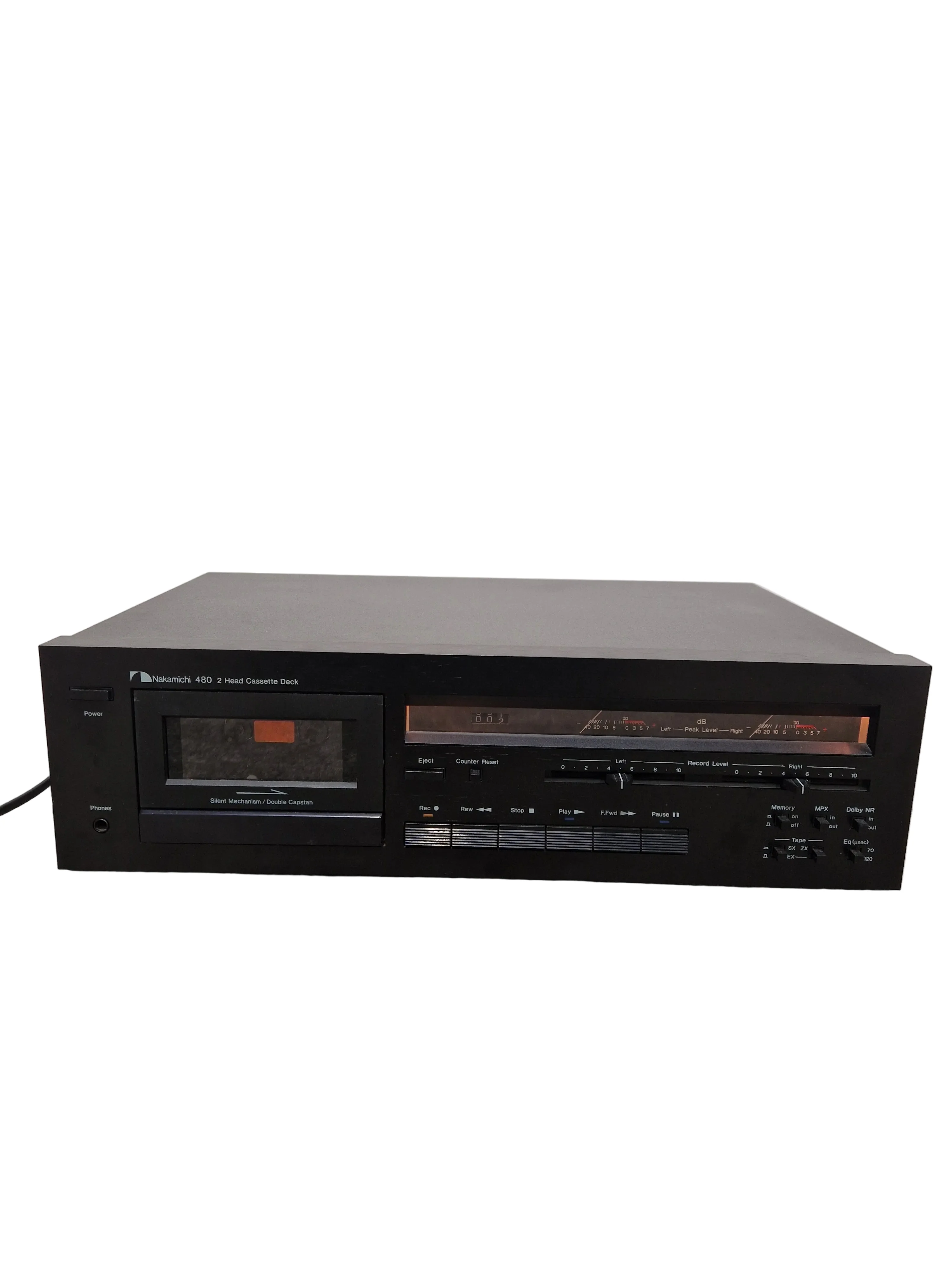 Nakamichi 480 2 Head - Cassette Deck - Black – Cassette Deck - Spares or Repair