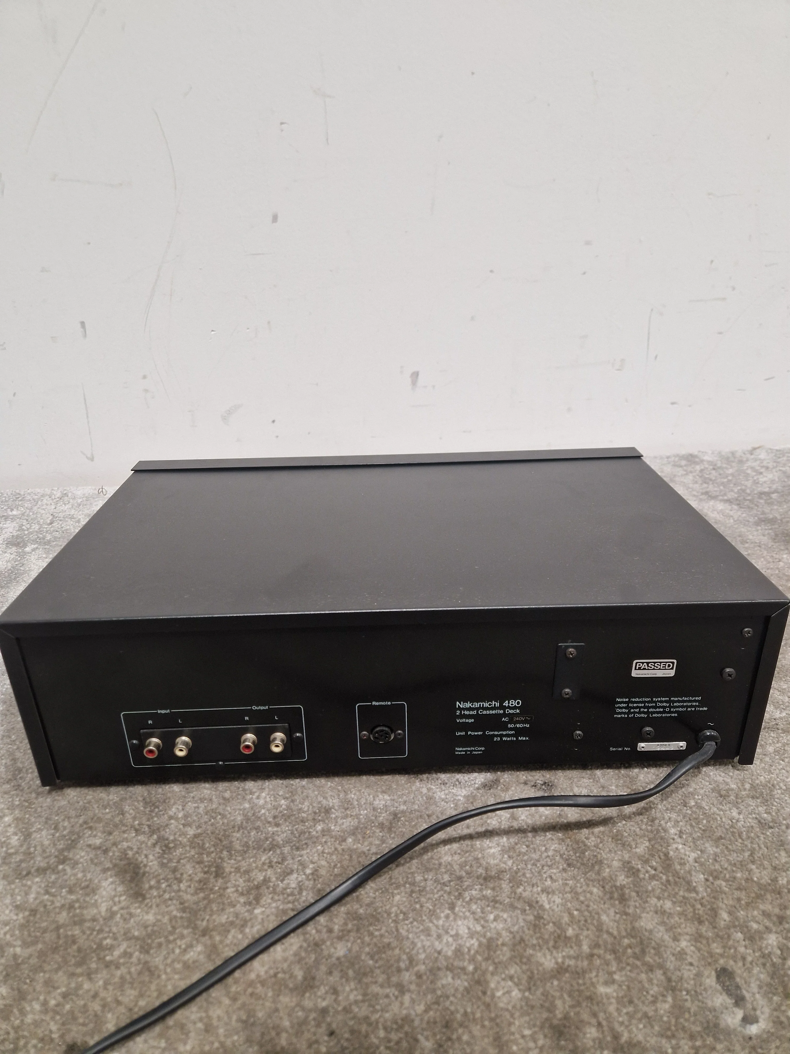 Nakamichi 480 2 Head - Cassette Deck - Black – Cassette Deck - Spares or Repair - Image 7