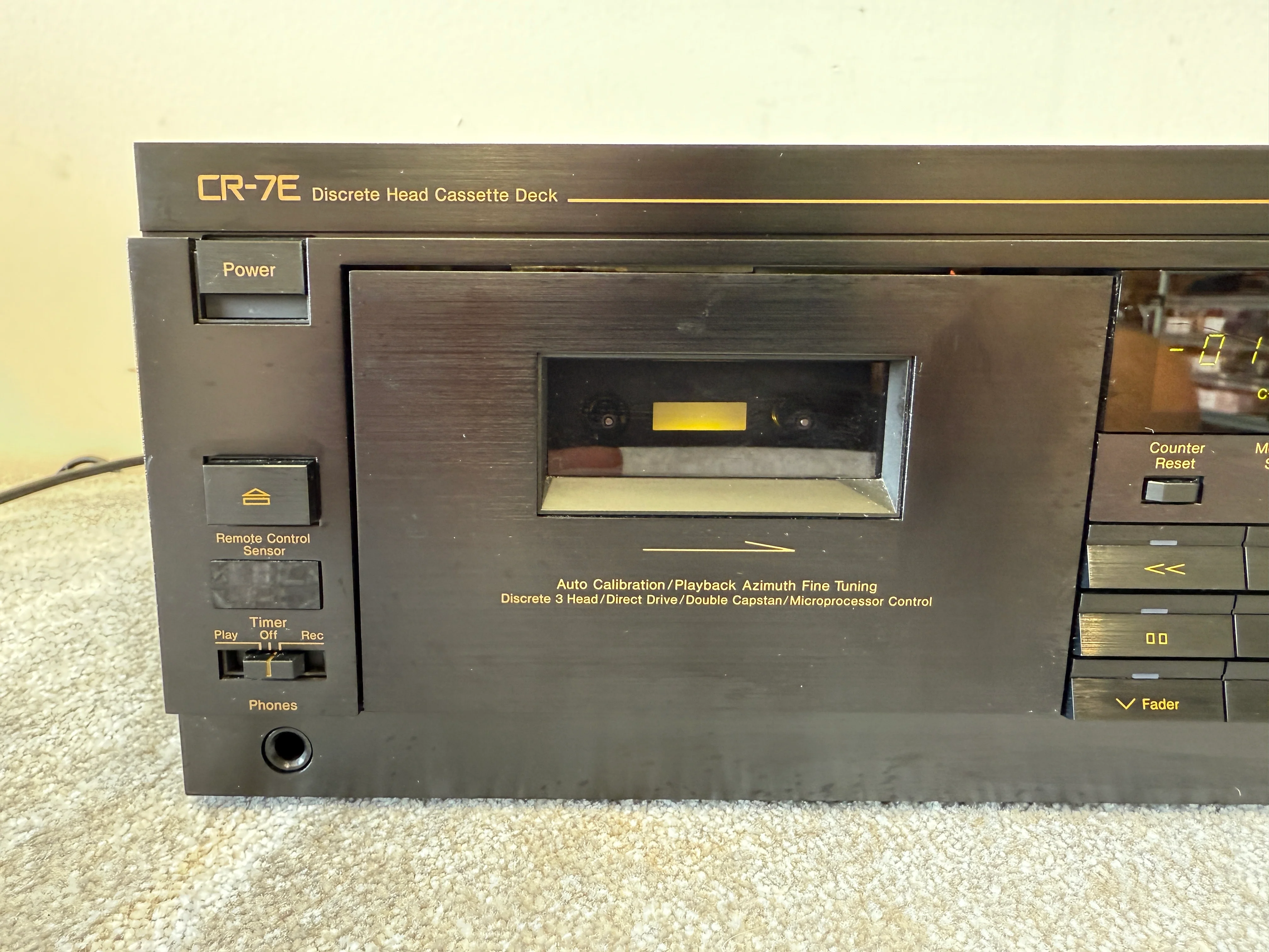 Nakamichi CR-7E High-End Cassette Deck – Flagship 3-Head Recorder Excellent - Image 2