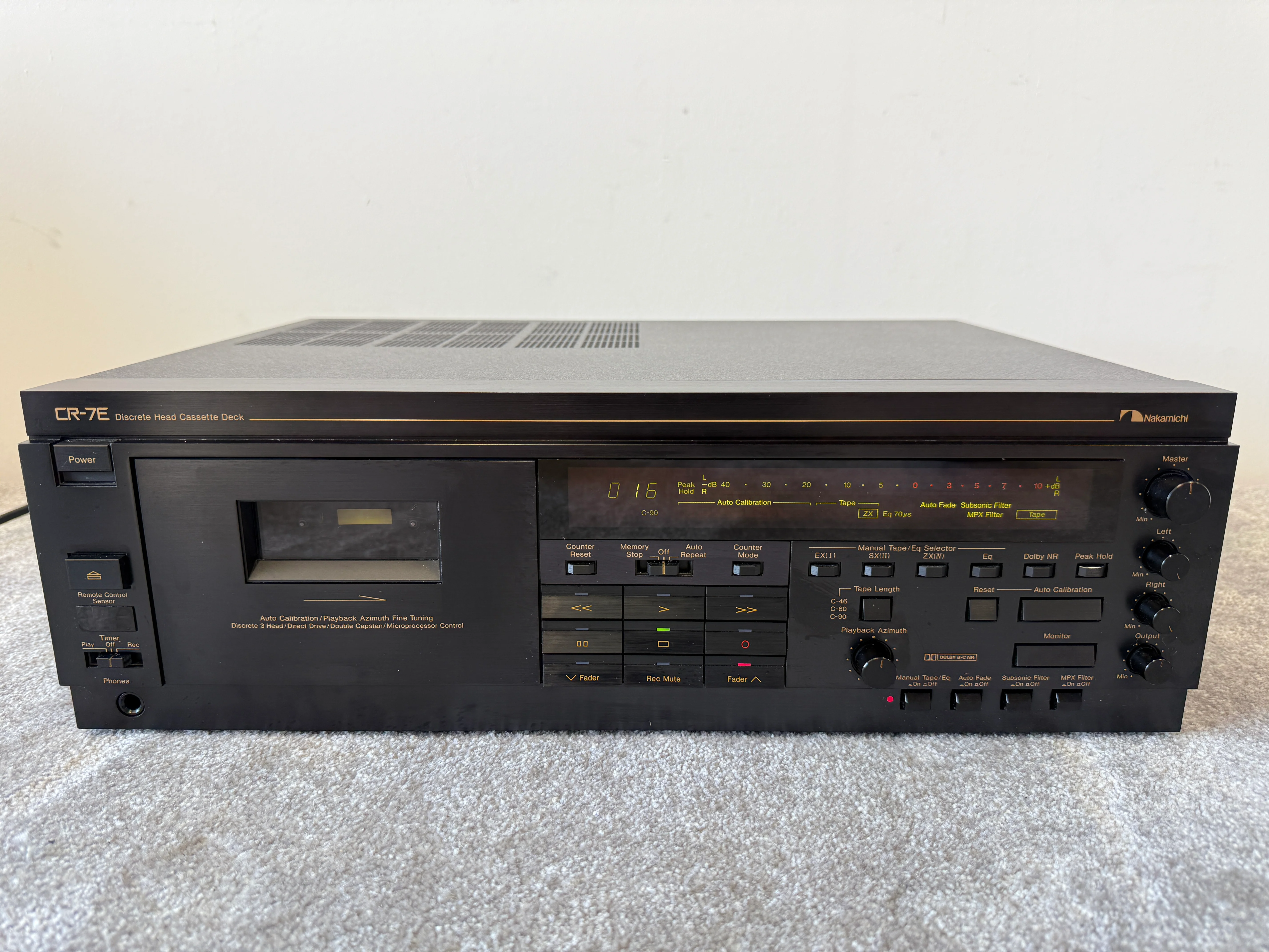 Nakamichi CR-7E High-End Cassette Deck – Flagship 3-Head Recorder Excellent - Image 3