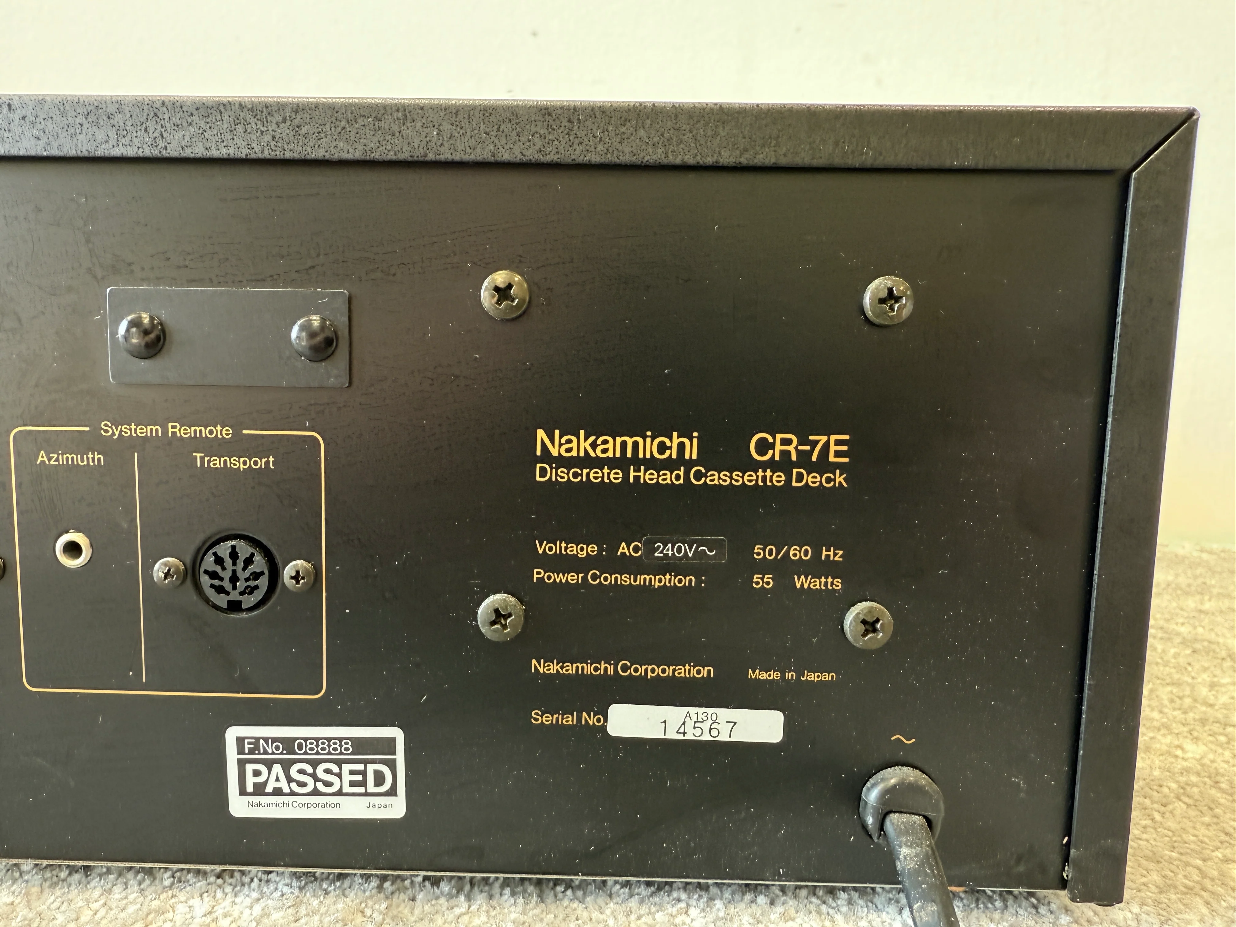 Nakamichi CR-7E High-End Cassette Deck – Flagship 3-Head Recorder Excellent - Image 8