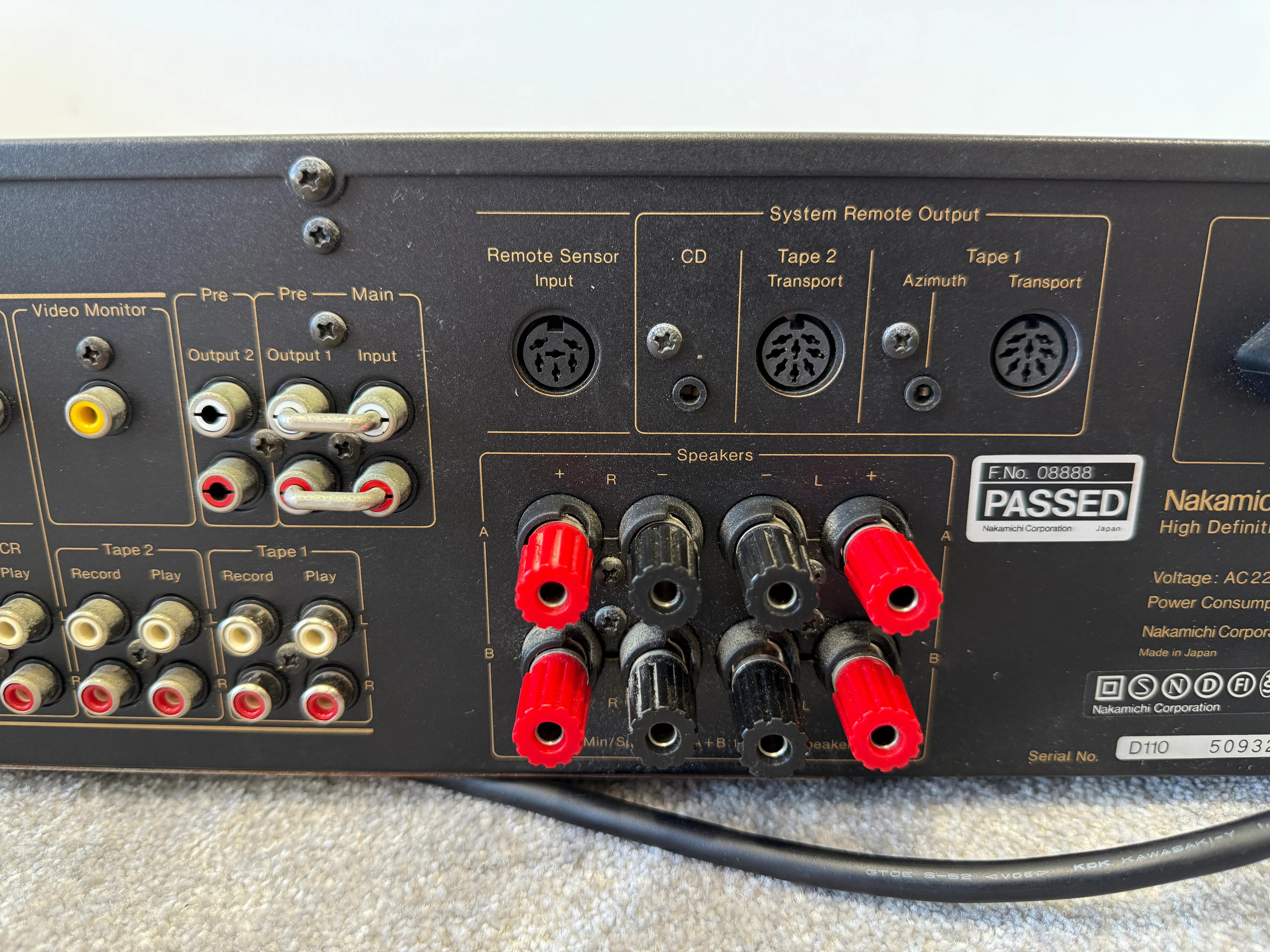 Nakamichi TA-4E Stereo Receiver – Nelson Pass Stasis Design, 100W Excellent - Image 12