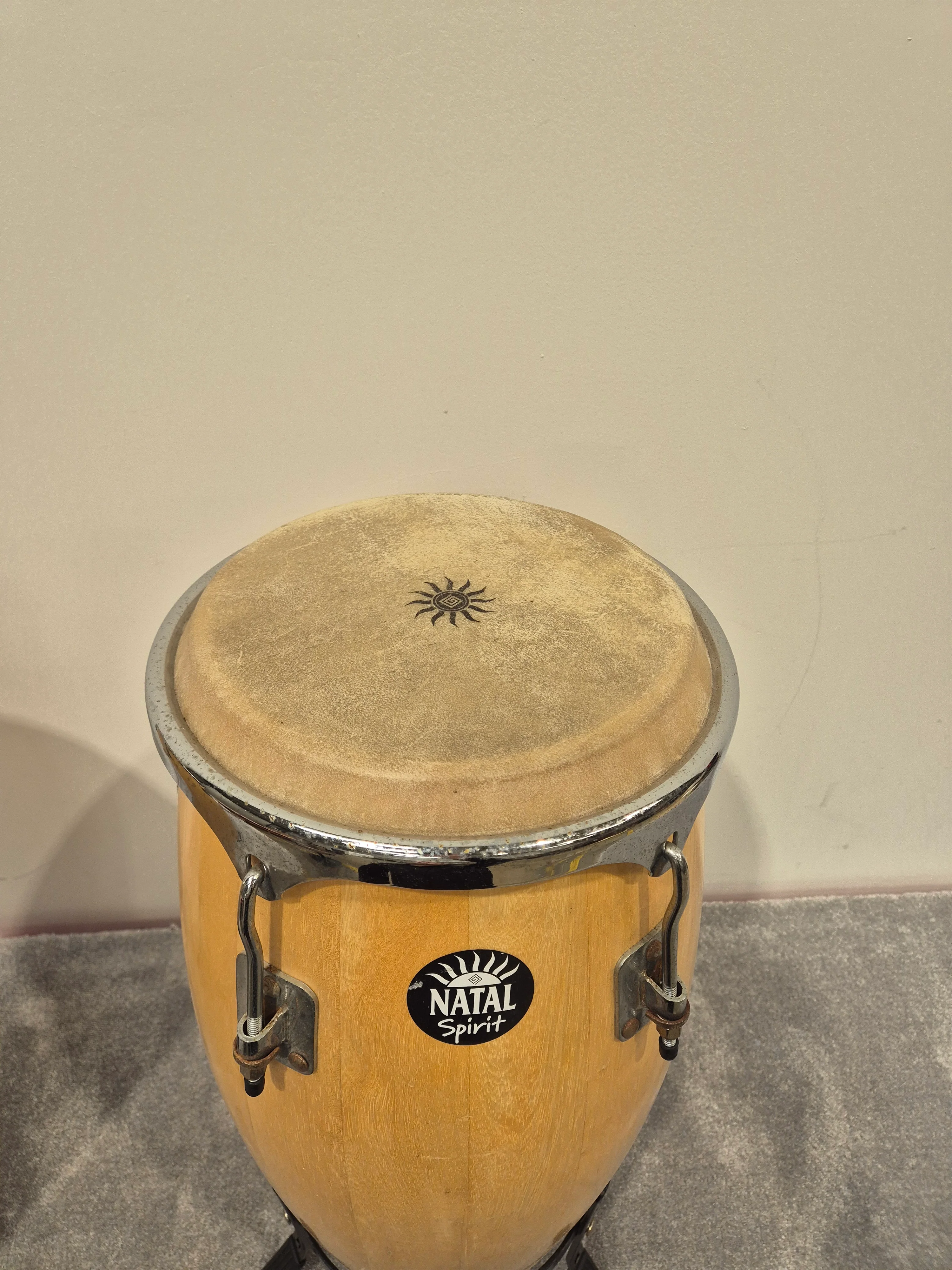 Natal Fuego Congas Natural - 12 and 13inch w/ Stands - Image 12