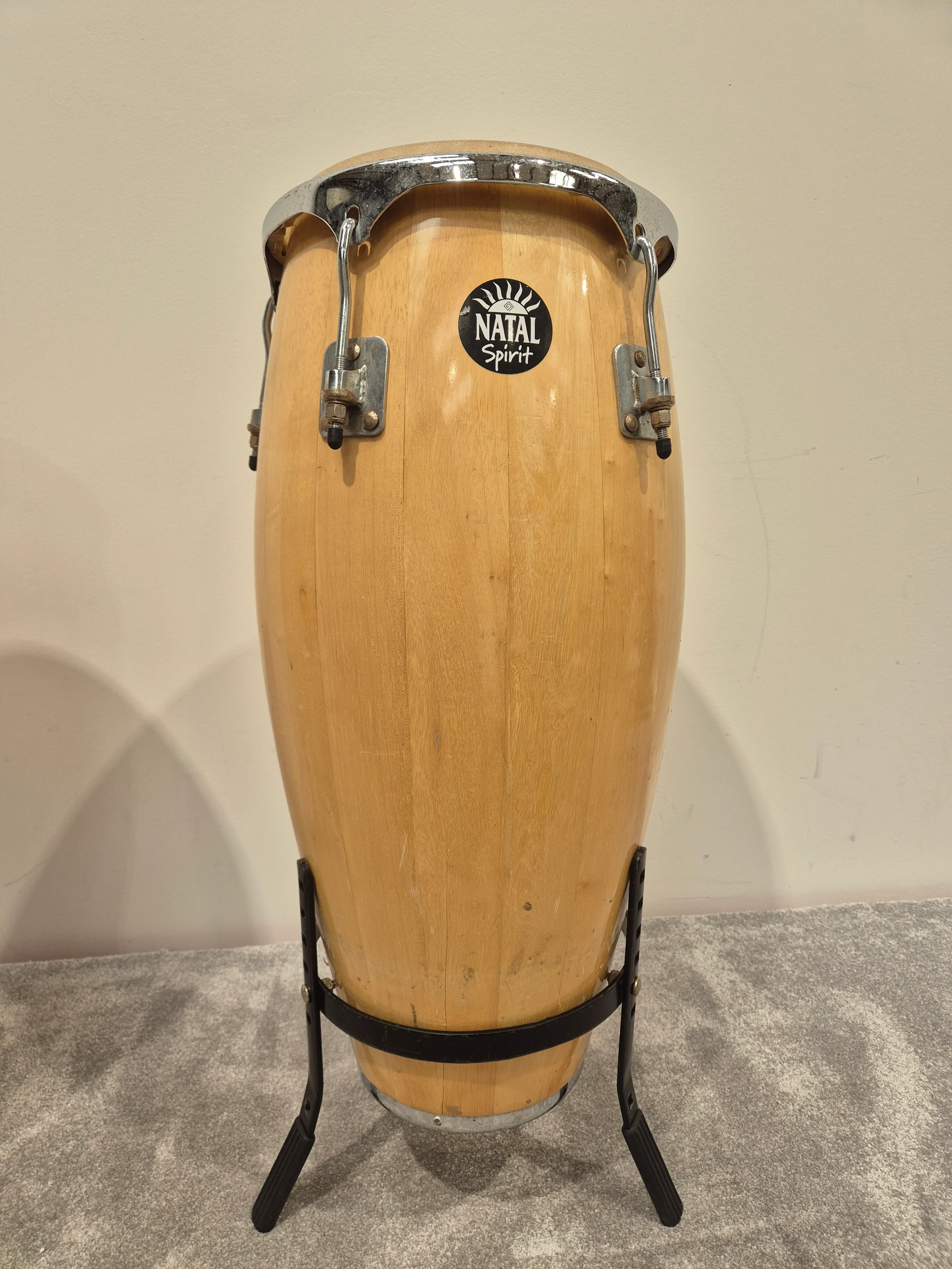 Natal Fuego Congas Natural - 12 and 13inch w/ Stands - Image 2