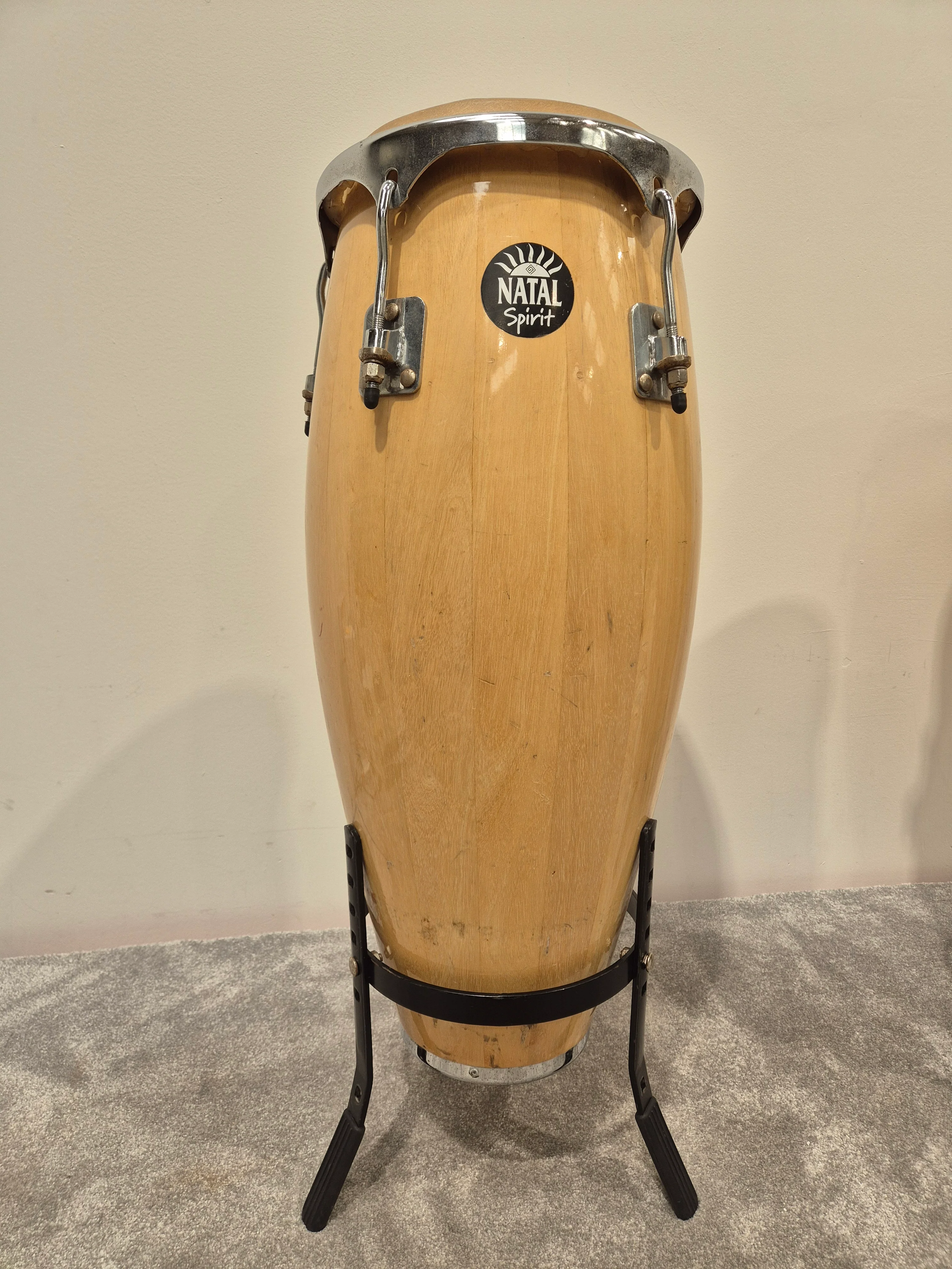 Natal Fuego Congas Natural - 12 and 13inch w/ Stands - Image 6