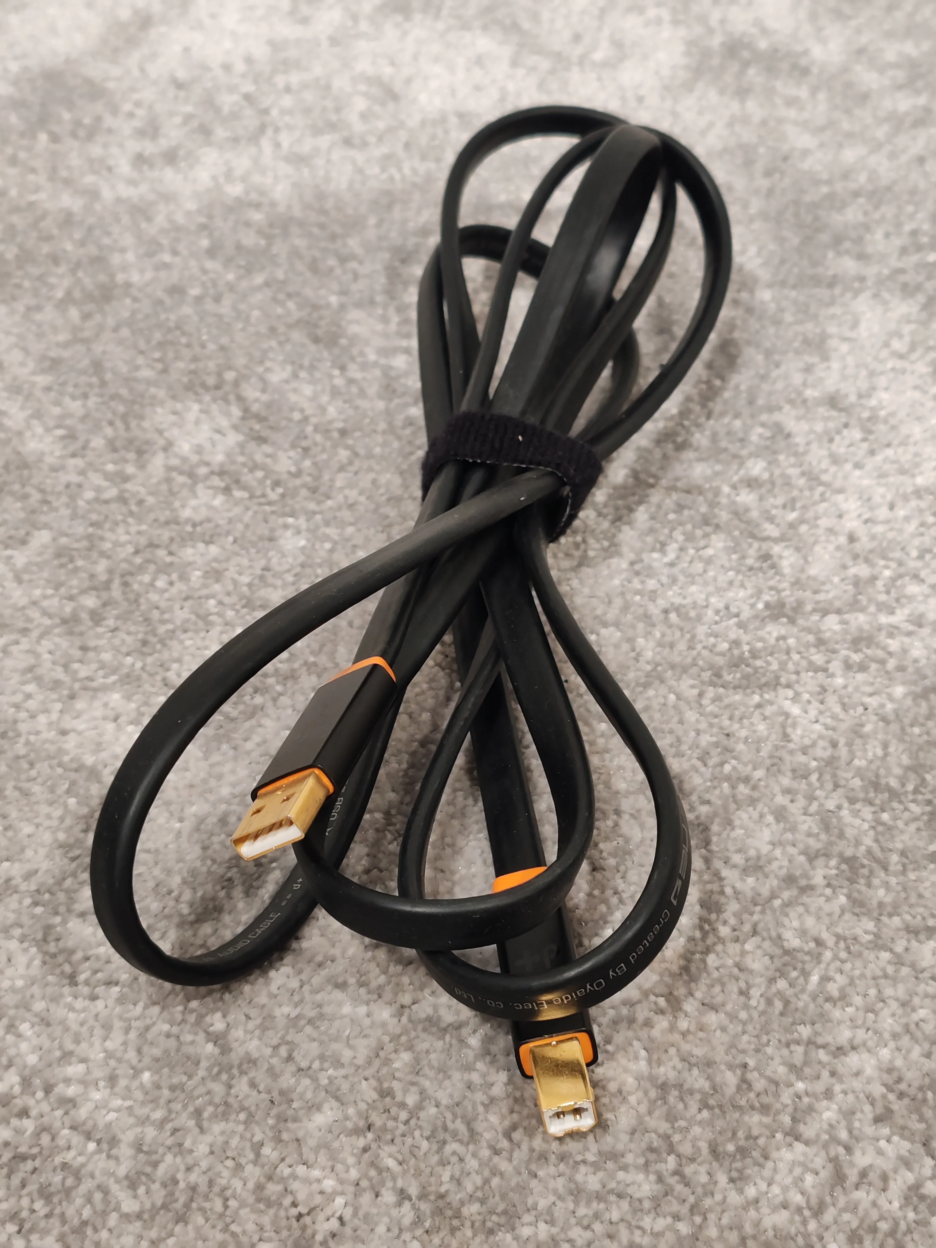 NEO by Oyaide d+ USB 2.0 Cable Class A 2m - Black and Orange - Image 2