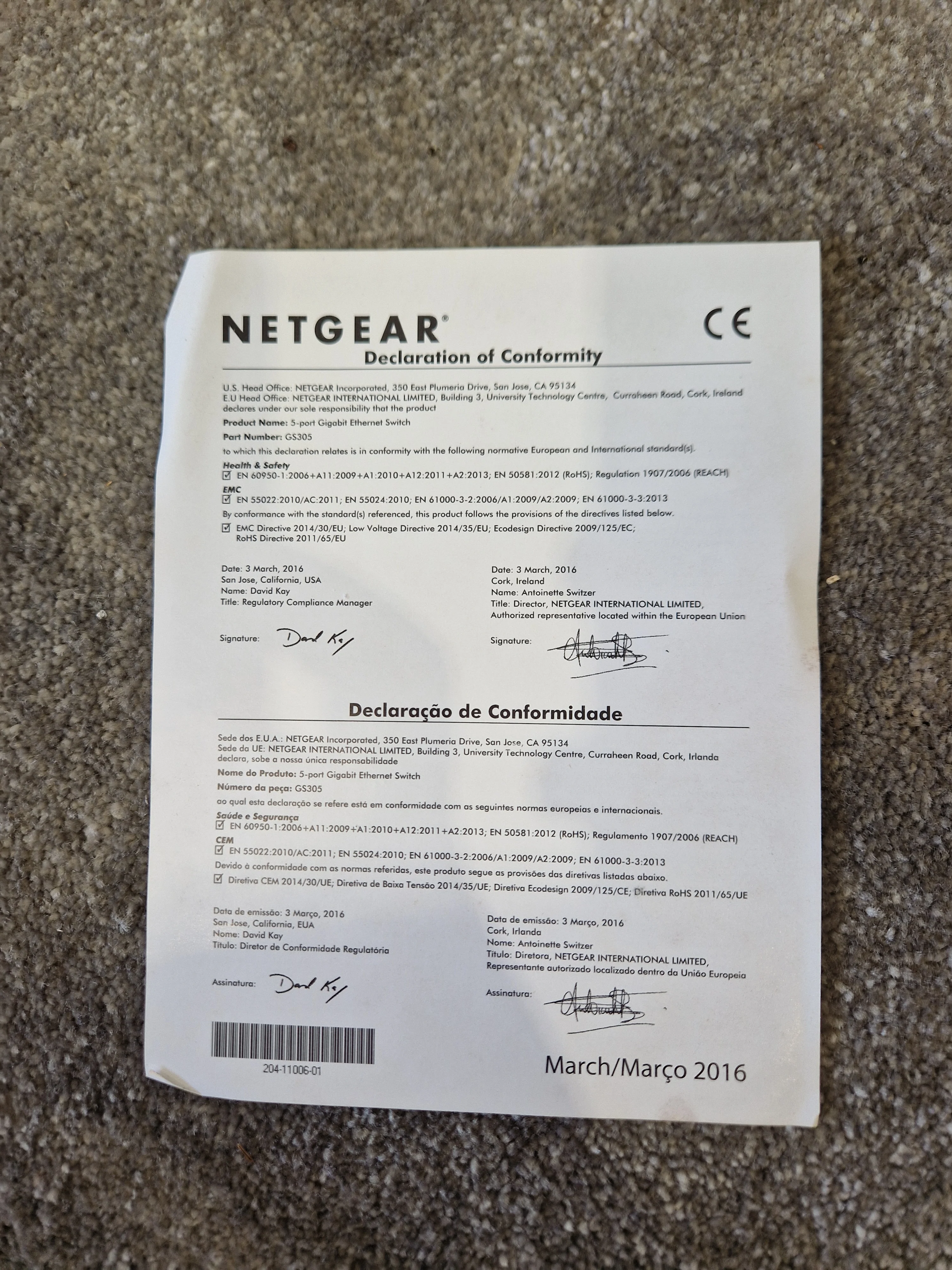 Netgear GS305 Essentials Edition – 5-Port Gigabit Ethernet Switch - Excellent w/ Original Box - Image 6