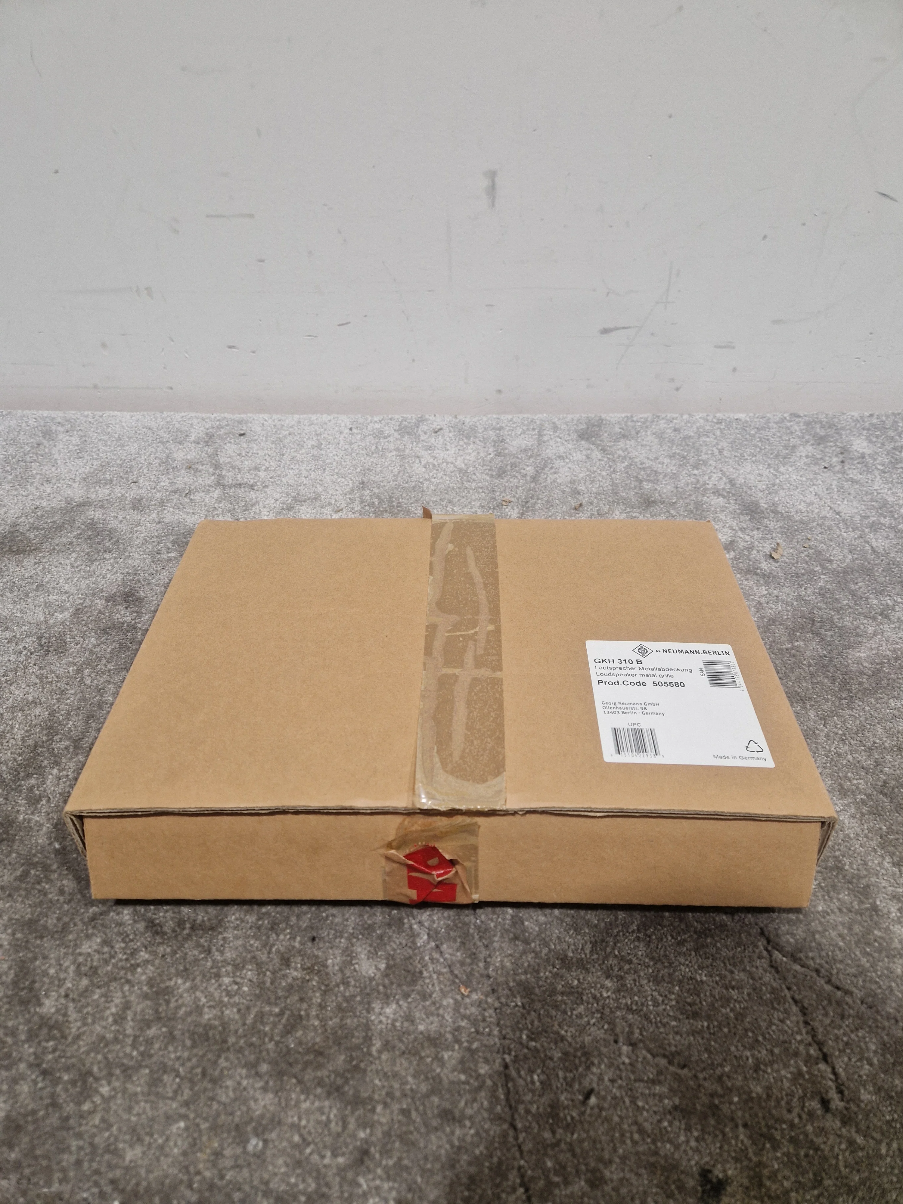 Neumann Berlin GKH-310 Metal Speaker Grille Black Speaker Grille - Precision Fit - Open Box w/ Original Box - Image 2